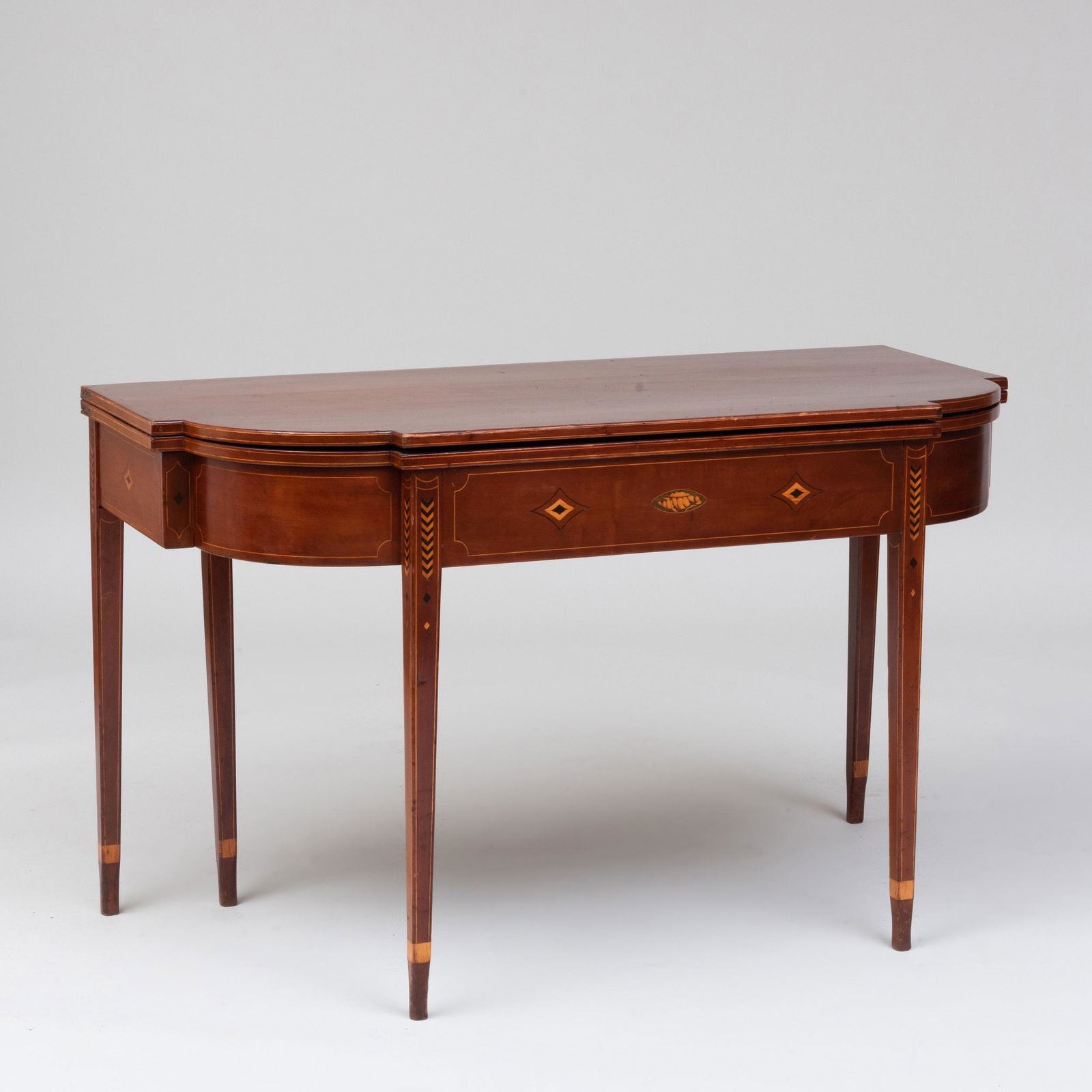 Federal Inlaid Mahogany Card Table, Mid-Atlantic States (1 of 9)