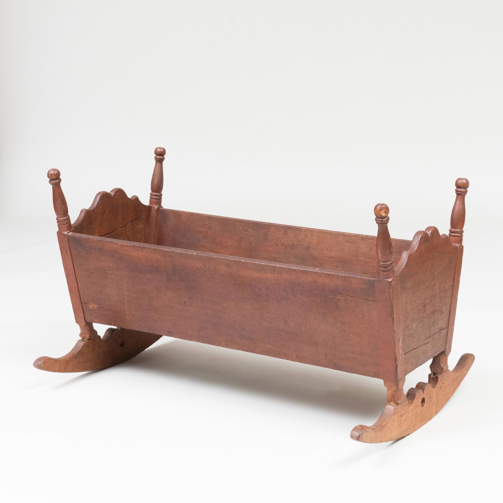 William and Mary Turned and Joined Cherry Cradle (1 of 6)