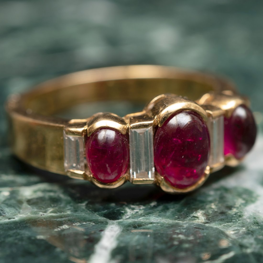 Boucheron 18k Gold, Diamond and Ruby Ring (1 of 7)