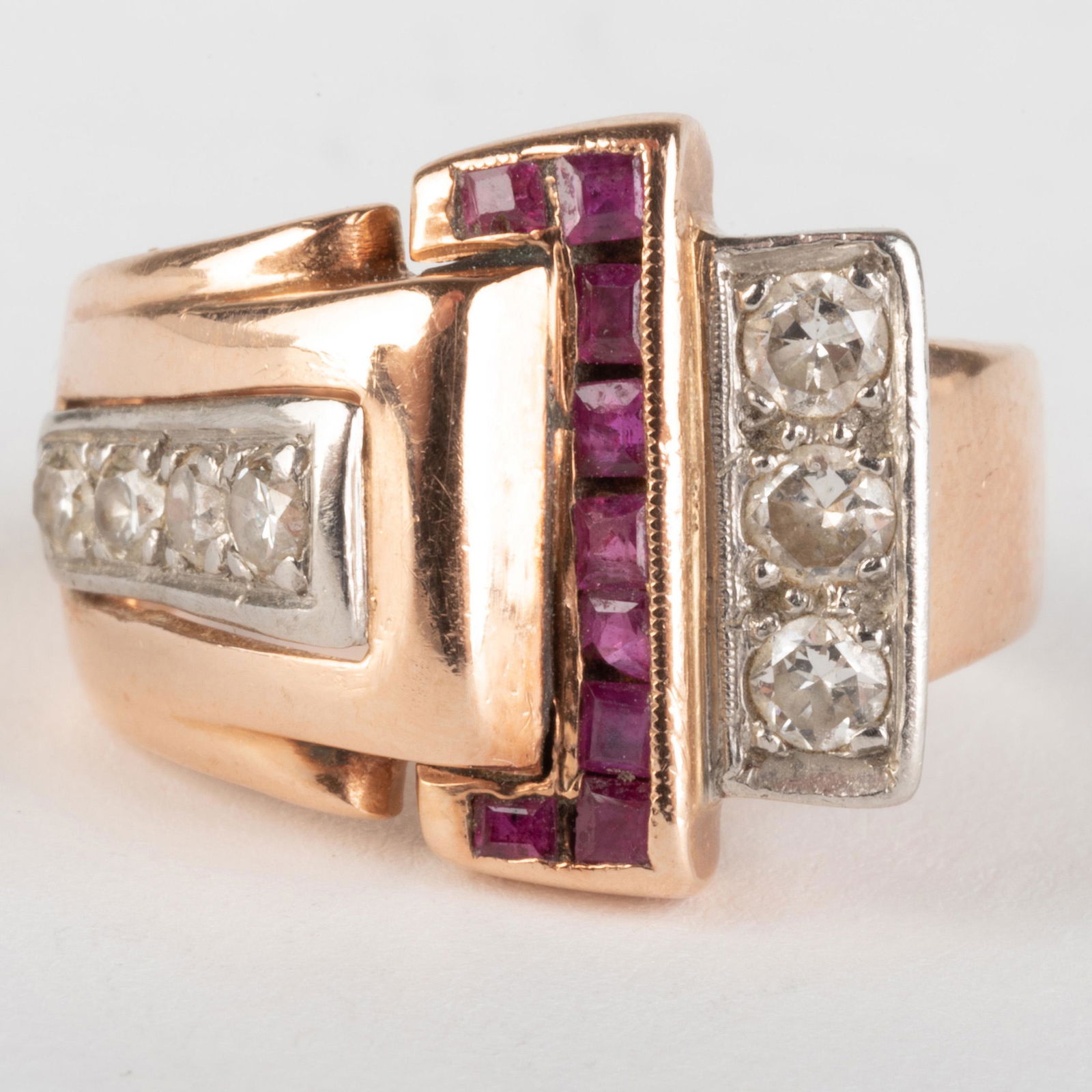 Marlin 14k Gold, Diamond and Ruby Ring (1 of 6)
