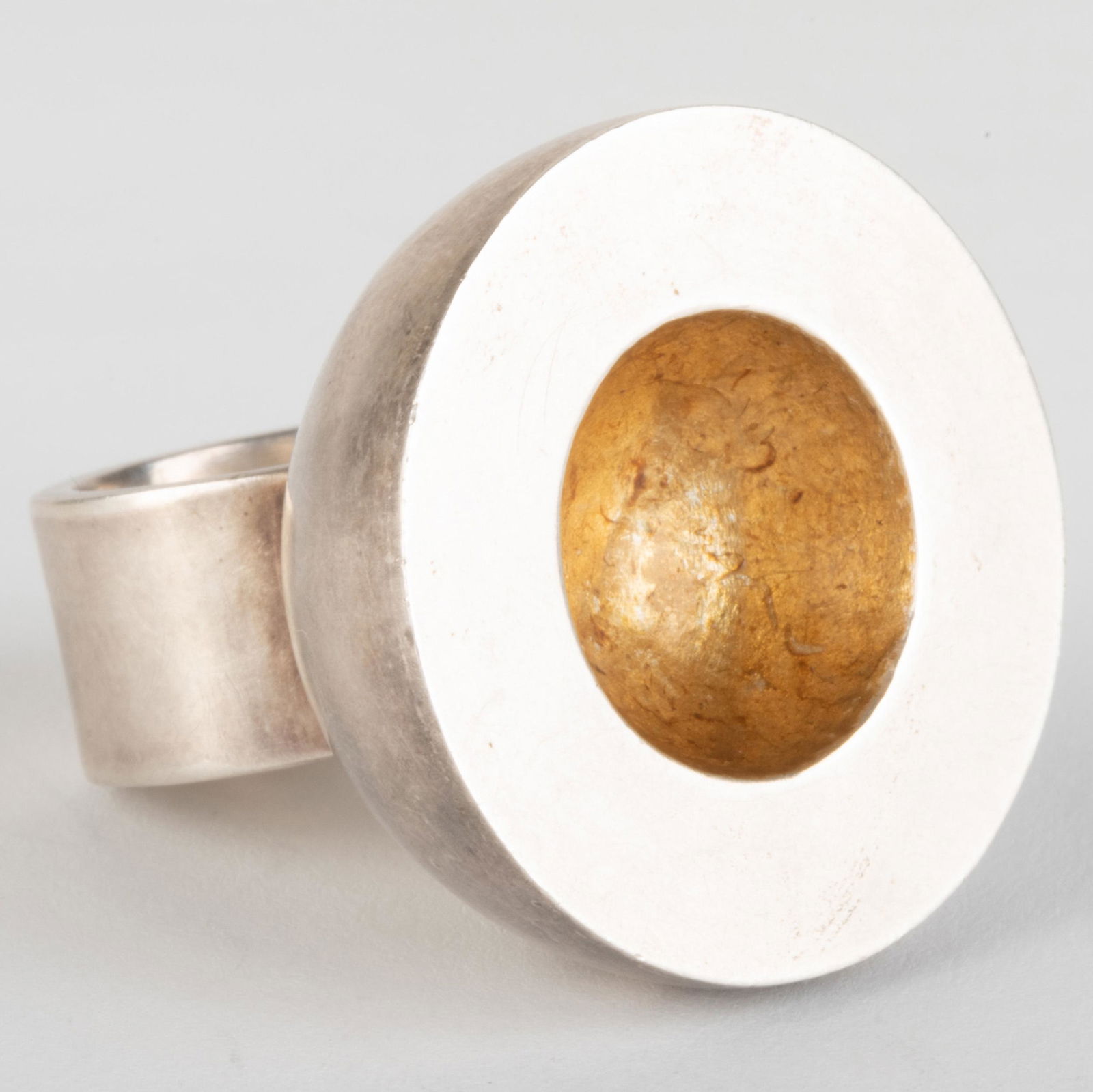 Large Contemporary Sterling Silver Ring (1 of 6)