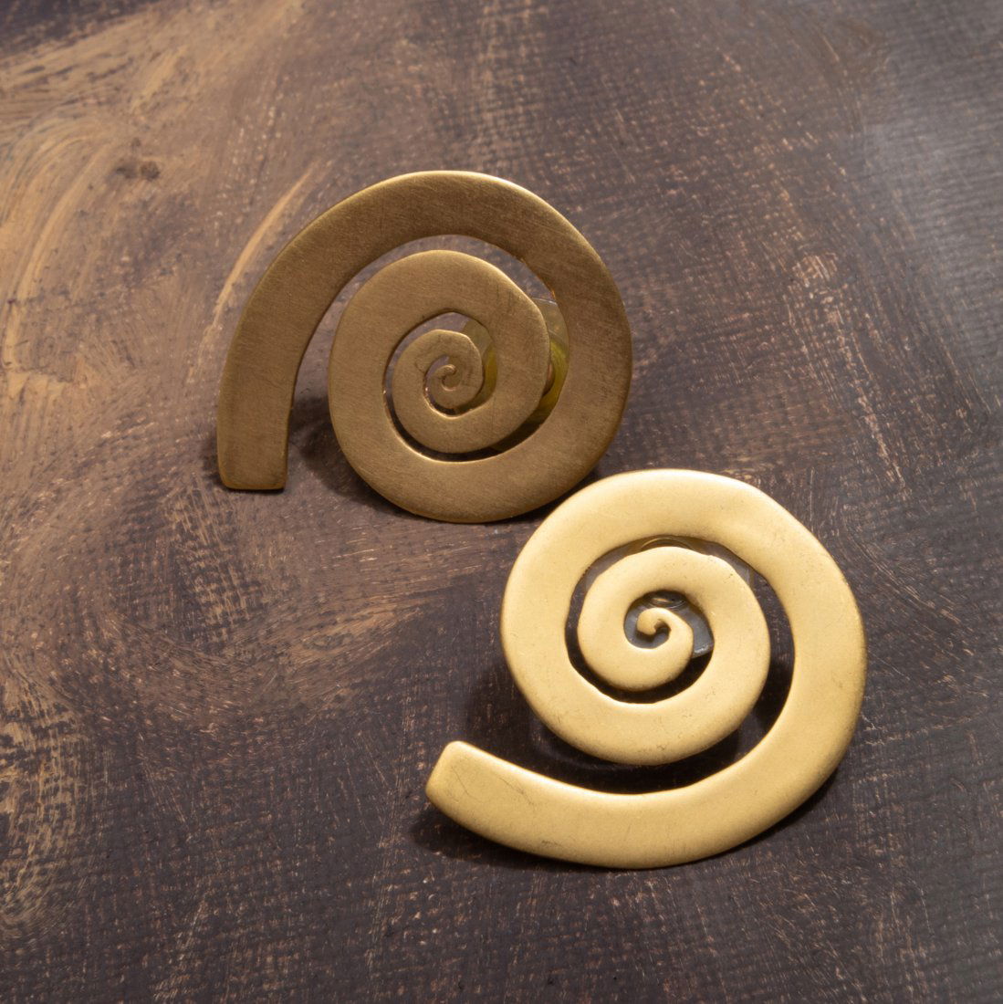 Three Pairs of Silver Spiral Disk Earrings (1 of 7)