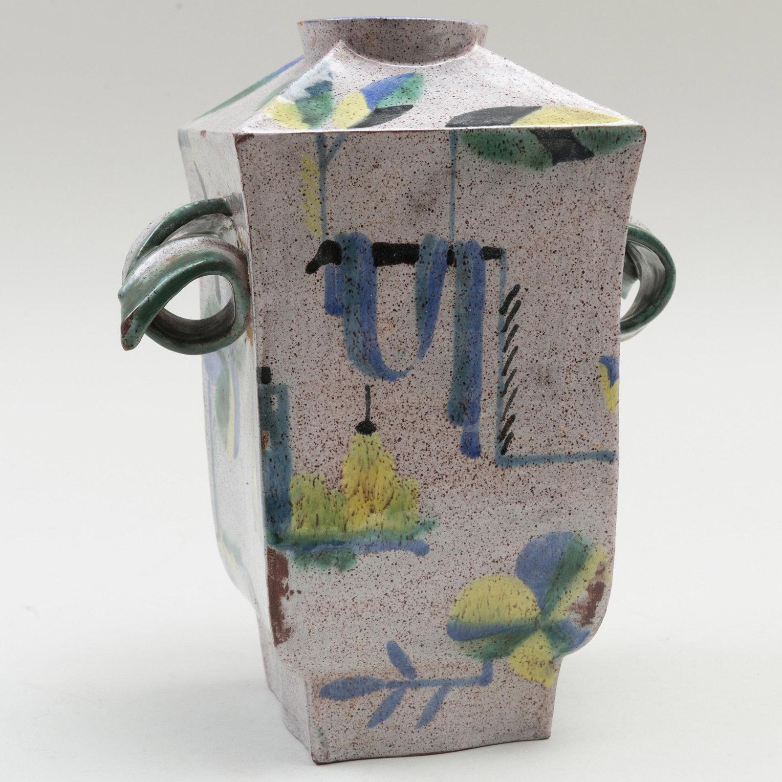 Hilda Jesser Glazed Earthenware Vase, for the Wiener: Hilda Jesser Glazed Earthenware Vase, for the Wiener Werkstätte Impressed marks. 9 in. high. Literature: Die Wiener Werkstätte, Modernes Kunsthandwerk Von 1903-1932, Österreichische Museum für an