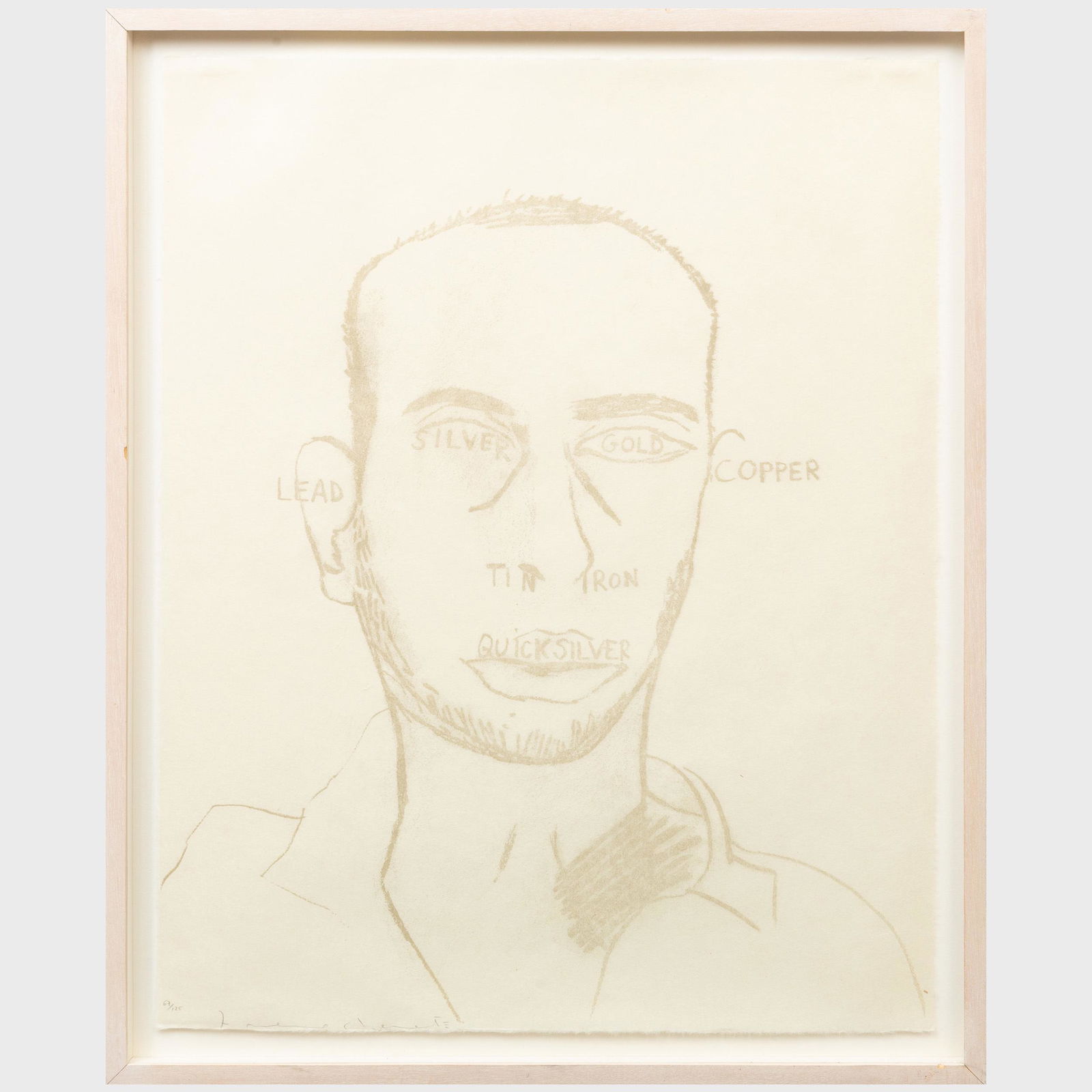 Francesco Clemente (b. 1952): Self-Portrait (1 of 4)