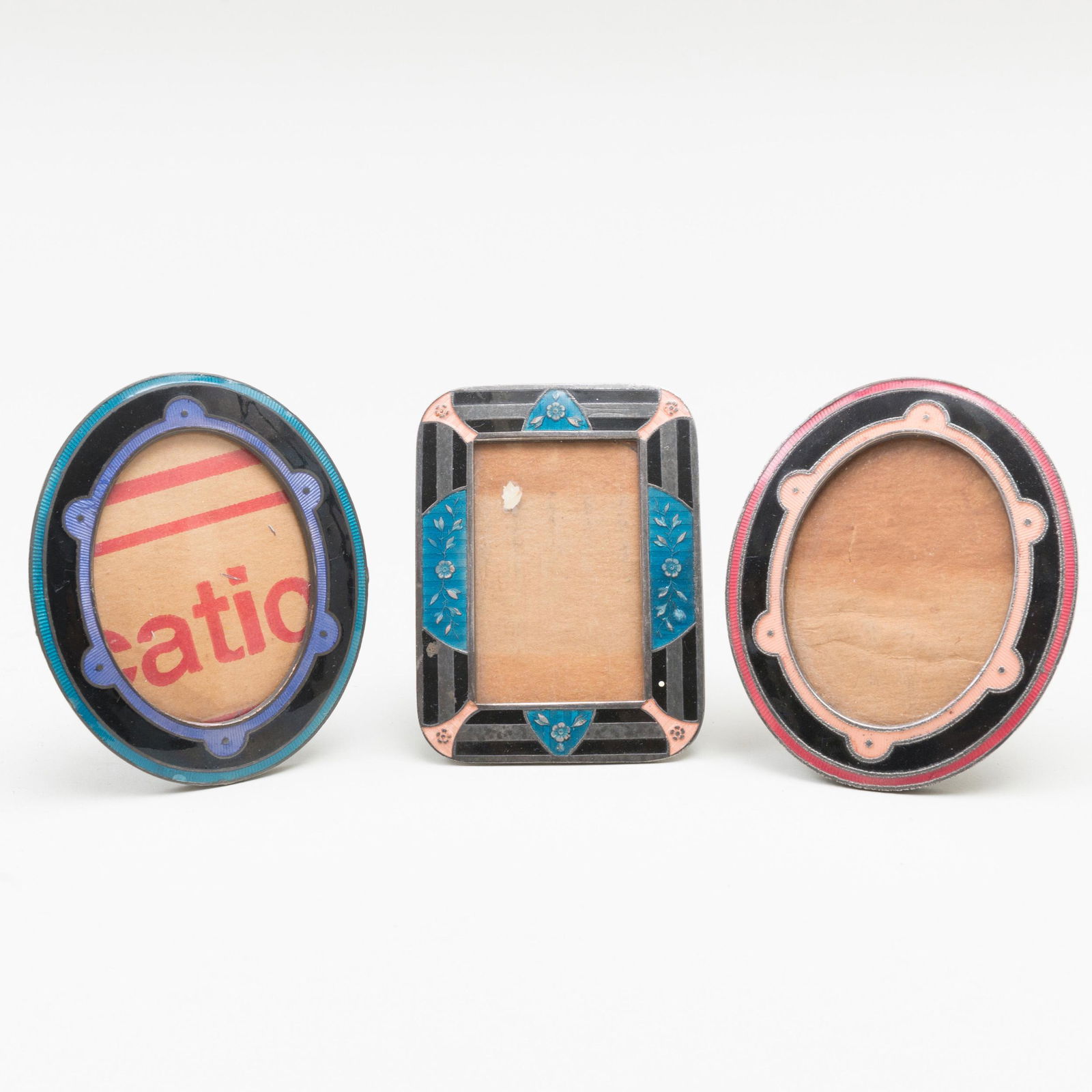 Three Art Deco Enameled Frames (1 of 2)