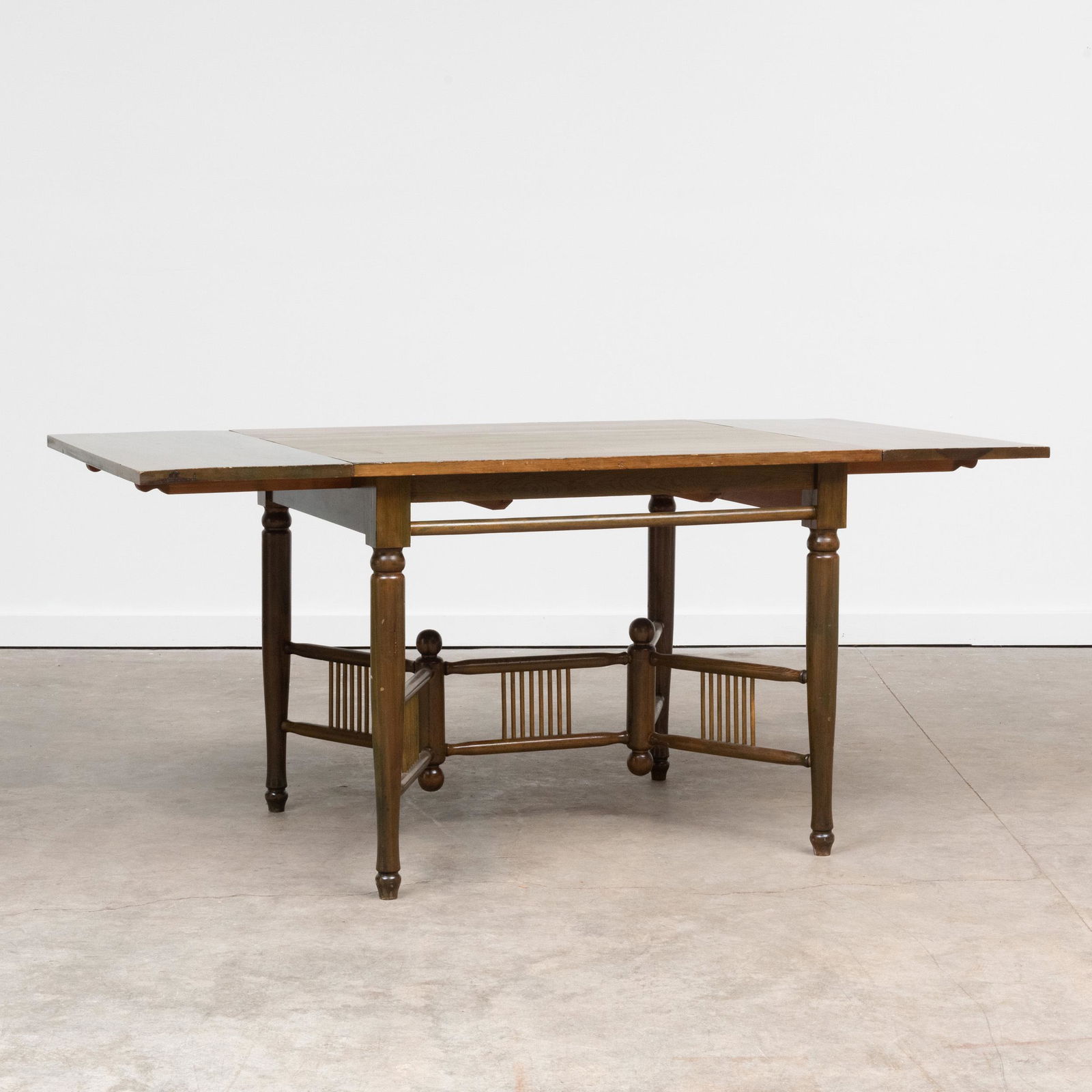 Carl Westman Stained Pine Dropleaf Table: Carl Westman Stained Pine Dropleaf Table 30 1/2 x 33 1/4 x 41 1/2 in. (closed).