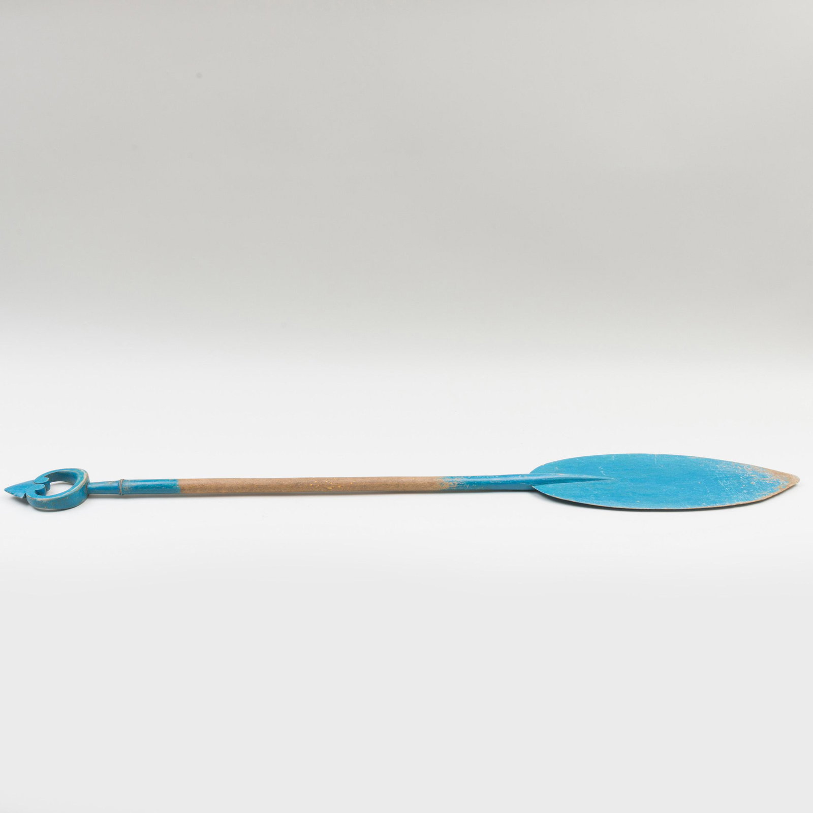 Folk Art Painted Blue Paddle (1 of 2)