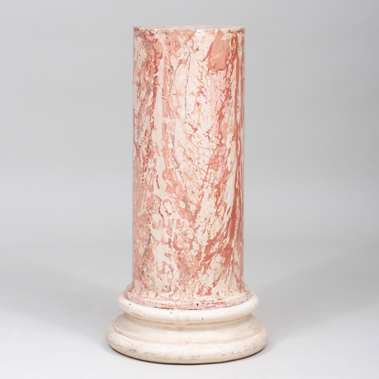 Italian Scagliola and Plaster Column: Italian Scagliola and Plaster Column 30 1/2 x 15 1/2 in. Property from a Distinguished Gentleman, New York City
