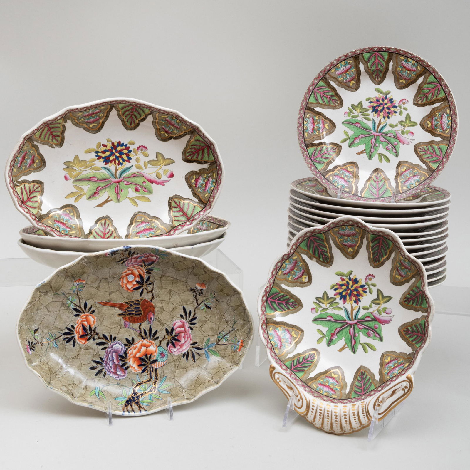 Spode Transfer Printed Enriched Part Dessert Service (1 of 6)