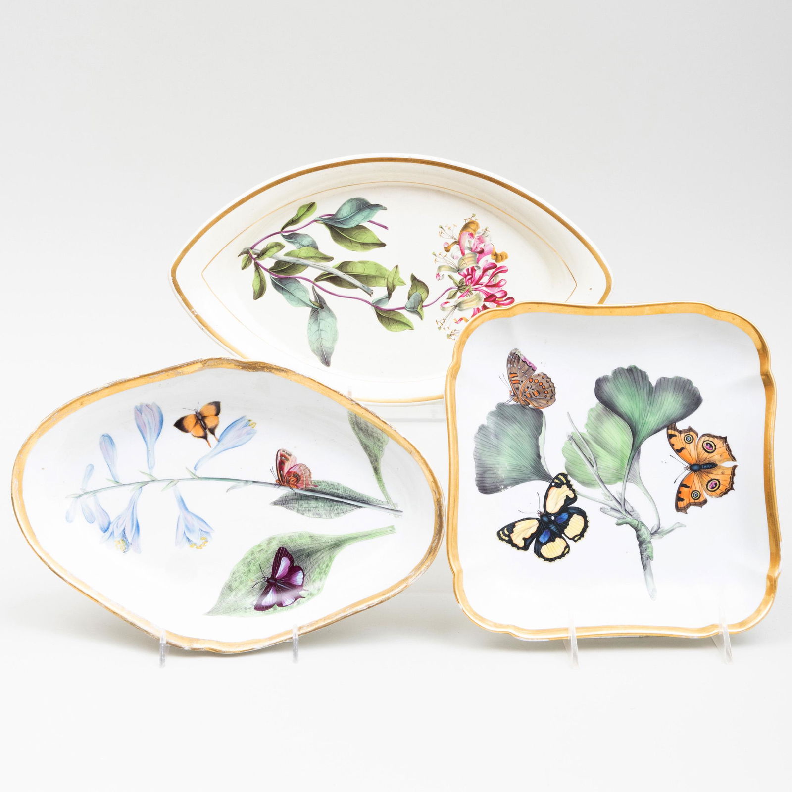 Two Coalport Porcelain Lepidopteran Dishes (1 of 5)