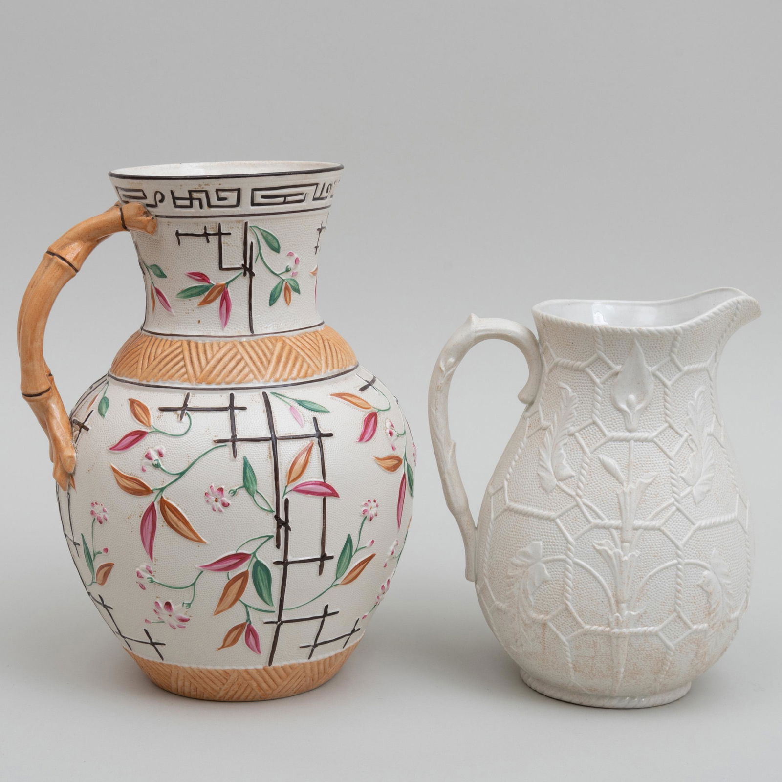 Two English Creamware Pitchers (1 of 7)