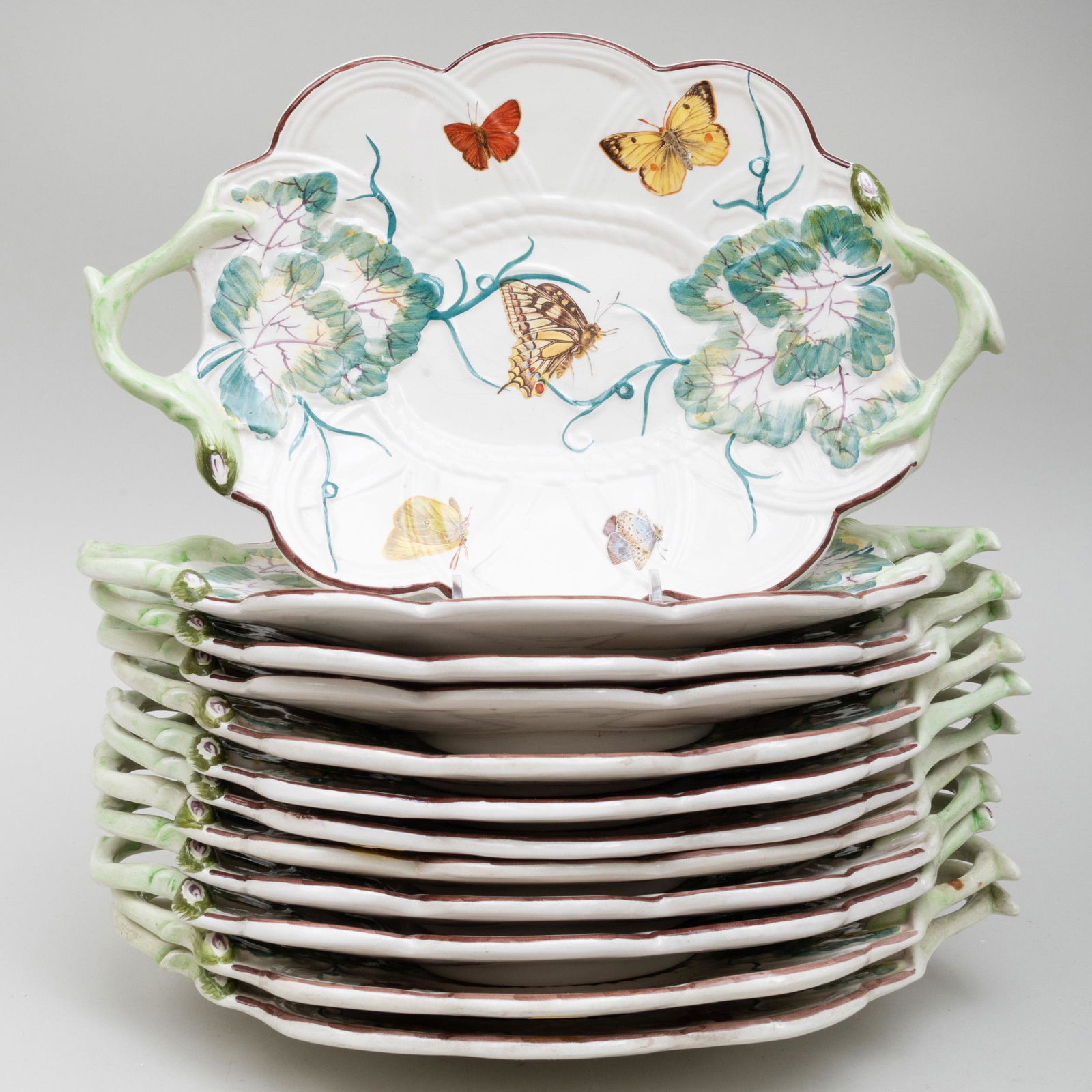 Set of Twevle Portuguese Basket Form Dishes (1 of 10)