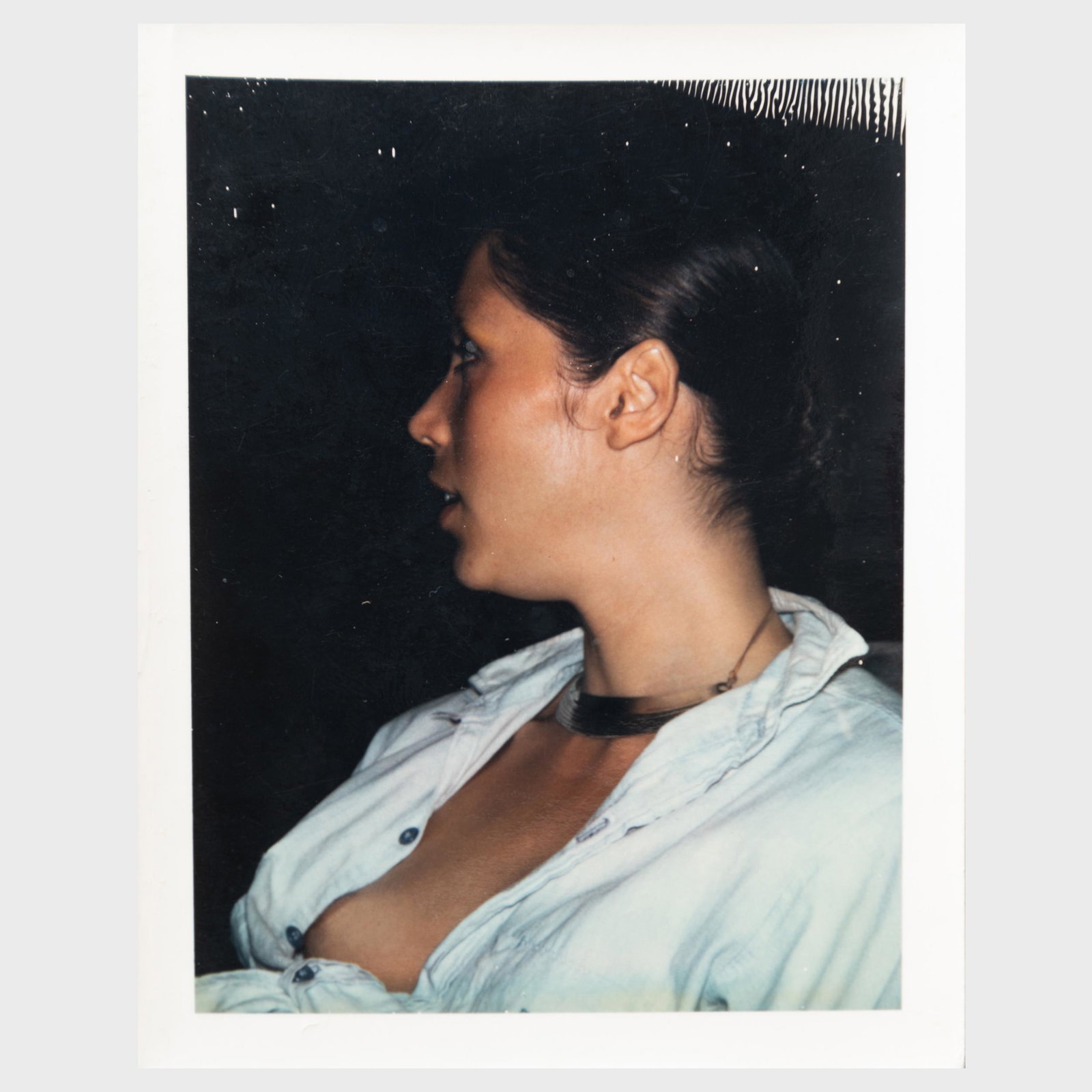 Andy Warhol (1928-1987): Marina Schiano and Unknown: Andy Warhol (1928-1987): Marina Schiano and Unknown Male; Marina Schiano; Unknown Male; and Unknown Male Four polaroids, all with the Andy Warhol Art Authentication Board inkstamps and numbered A119.0
