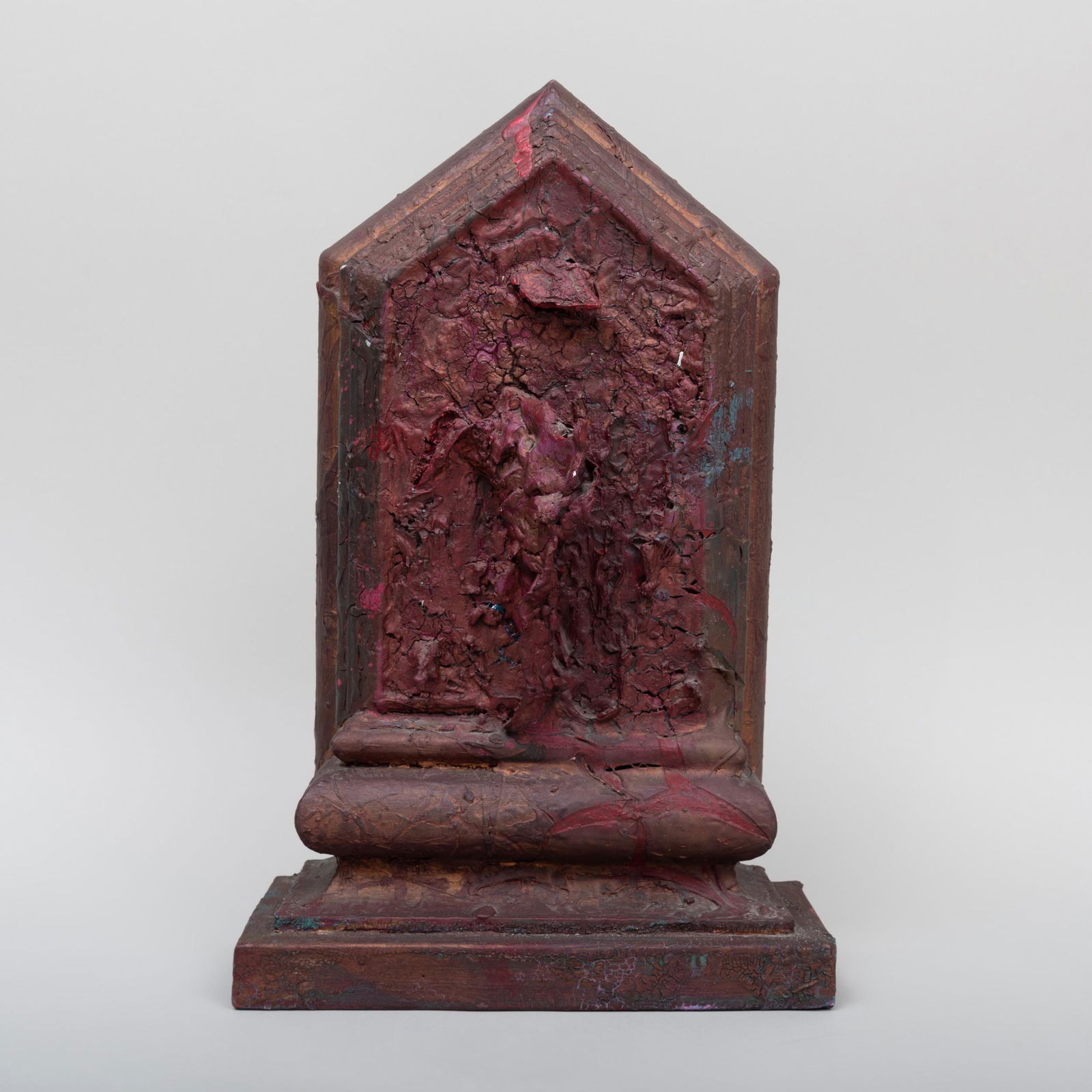 Michael Tracy (b. 1943): Via Doloroso/Fifteen- The: Michael Tracy (b. 1943): Via Doloroso/Fifteen- The Resurrection Mixed media construction, unmarked. 22 x 13 1/2 x 6 in.