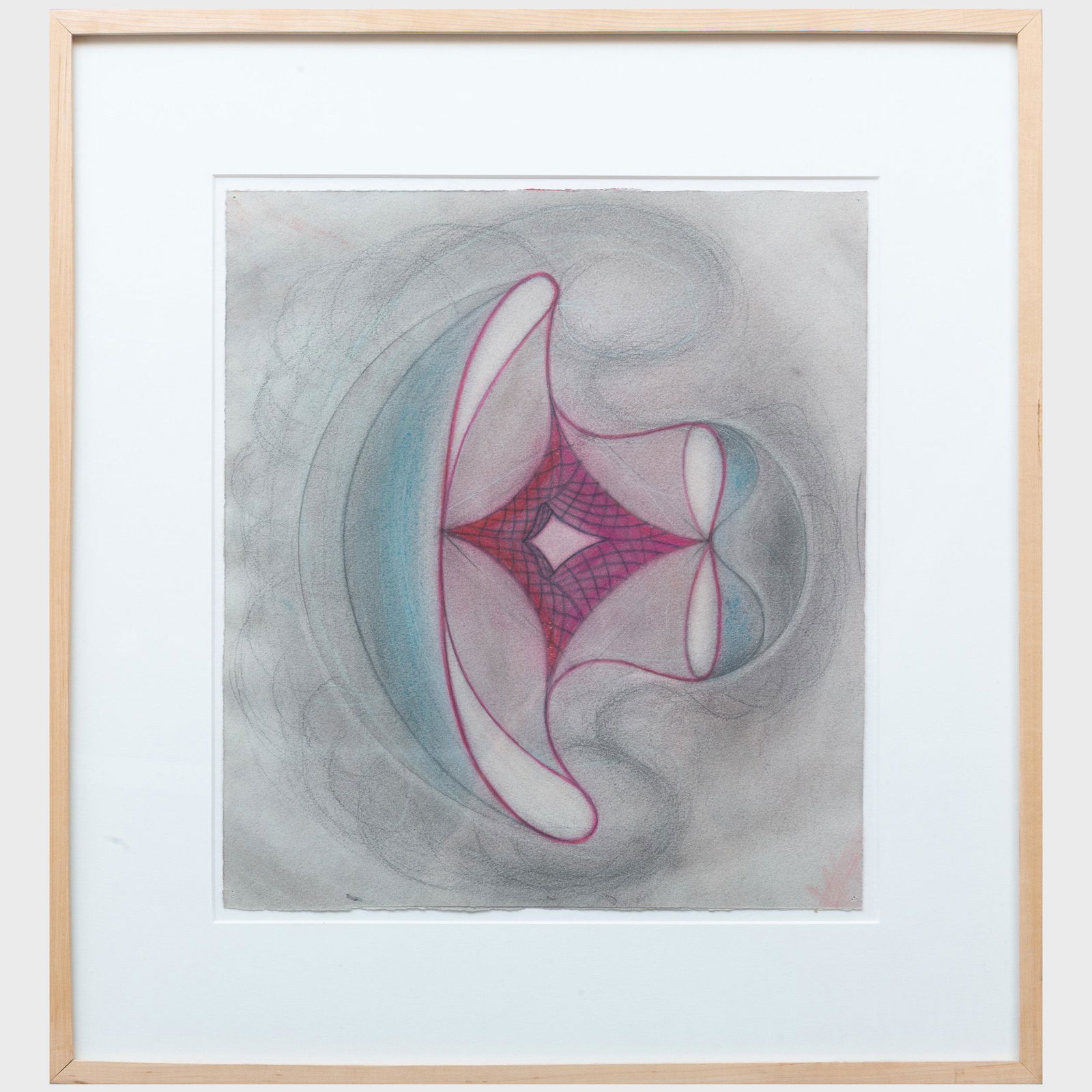 John Newman (b. 1952): Untitled: John Newman (b. 1952): Untitled Colored pencil on paper, unsigned. 14 1/2 x 13 in. (sheet), 22 x 20 1/2 in. (frame).