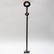 South African Carved Hardwood Staff, Zulu - 2