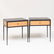 Pair of Jean-Michel Frank for Comte Metal, Leather and