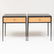Pair of Jean-Michel Frank for Comte Metal, Leather and - 3