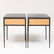 Pair of Jean-Michel Frank for Comte Metal, Leather and - 4