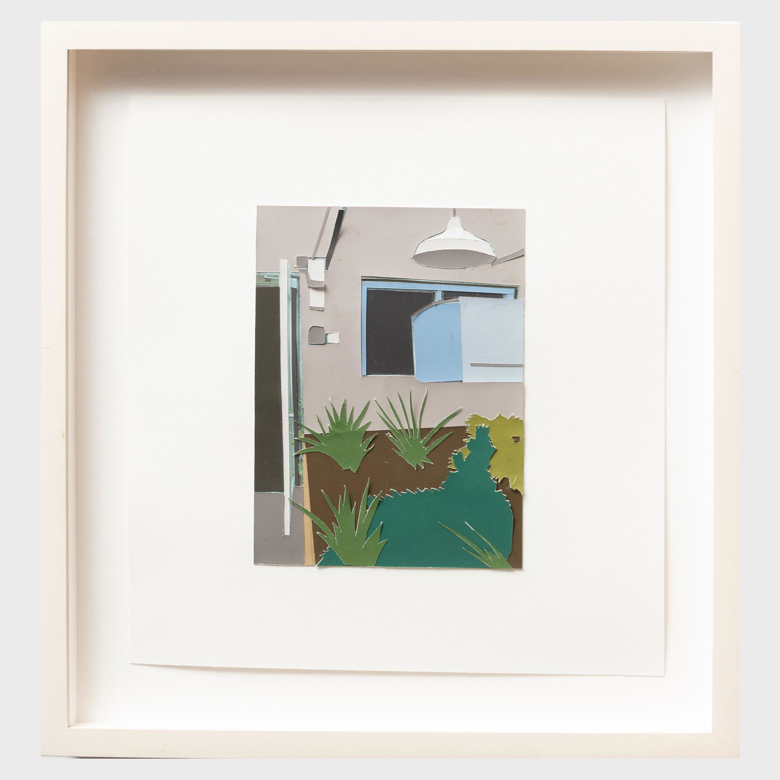 Brian Alfred (b. 1974): Labgrowth: Brian Alfred (b. 1974): Labgrowth Paper collage, 2002, with label from Max Protetch, NY. 9 5/8 x 9 in. (sheet), 12 1/4 x 11 3/4 in. (frame). Max Protech, New York Property from a Distinguished Collect