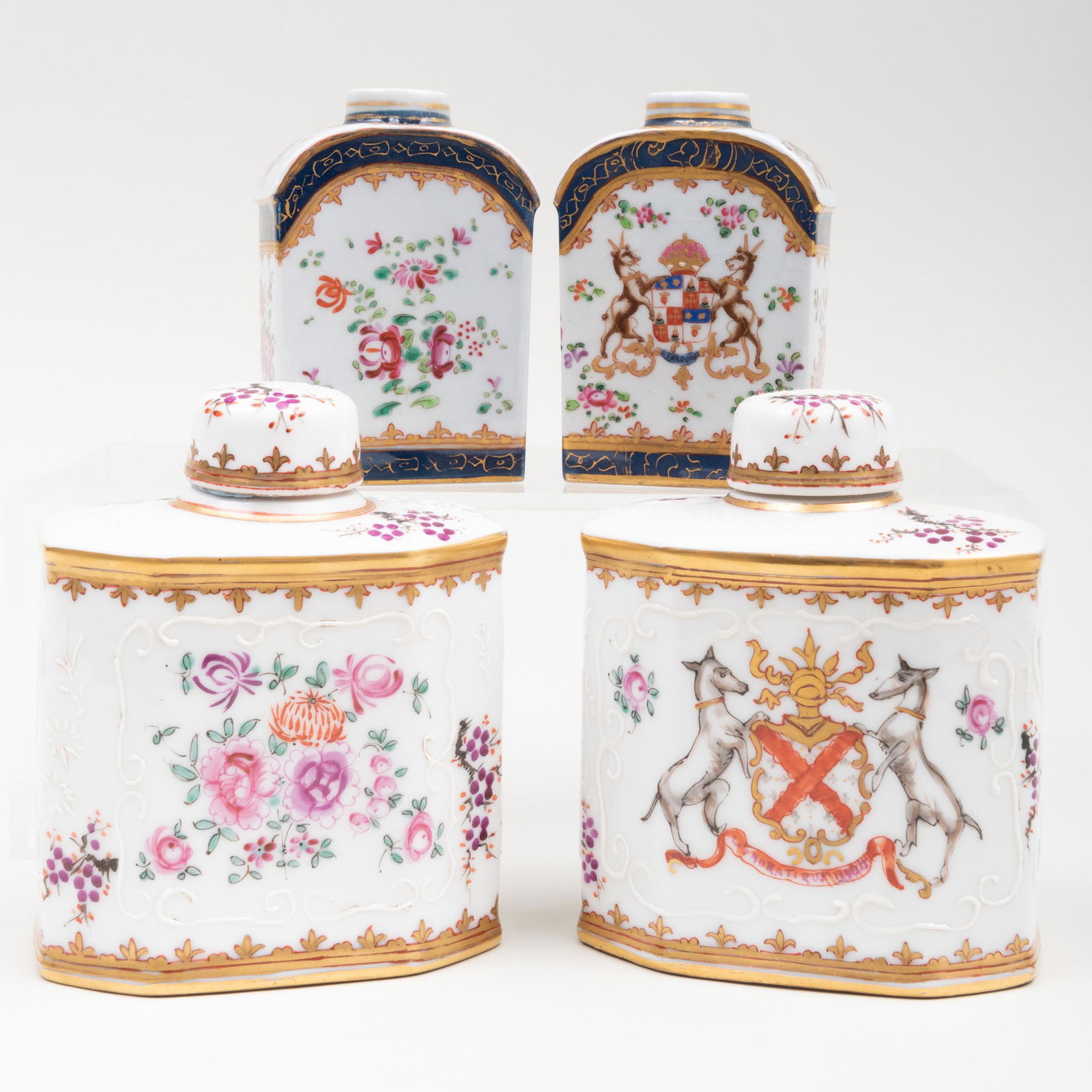 Two Pairs of Samson Chinese Export Style Porcelain Tea (1 of 7)
