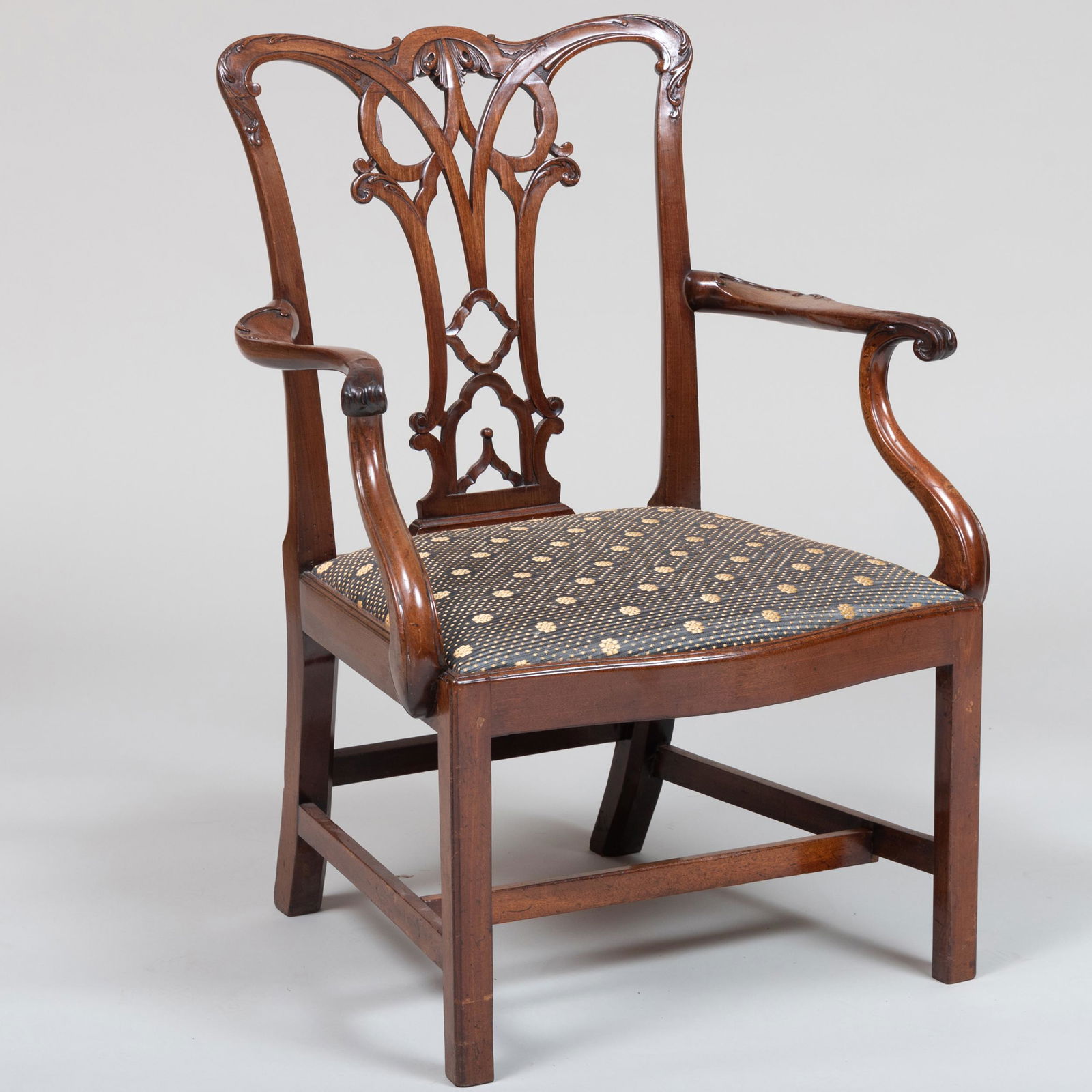 George III Carved Mahogany Armchair (1 of 7)