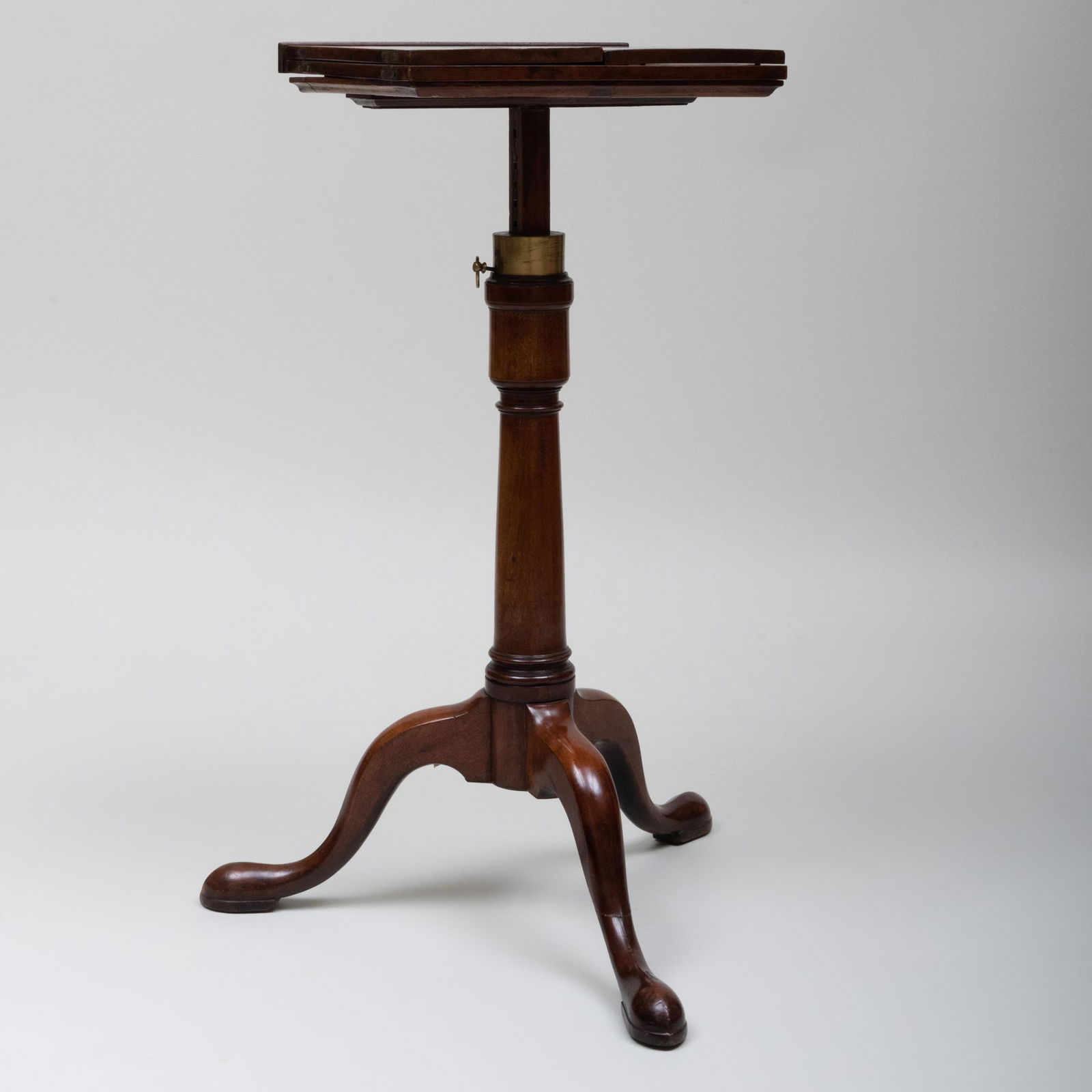 George II Mahogany Retractable Reading Stand (1 of 8)