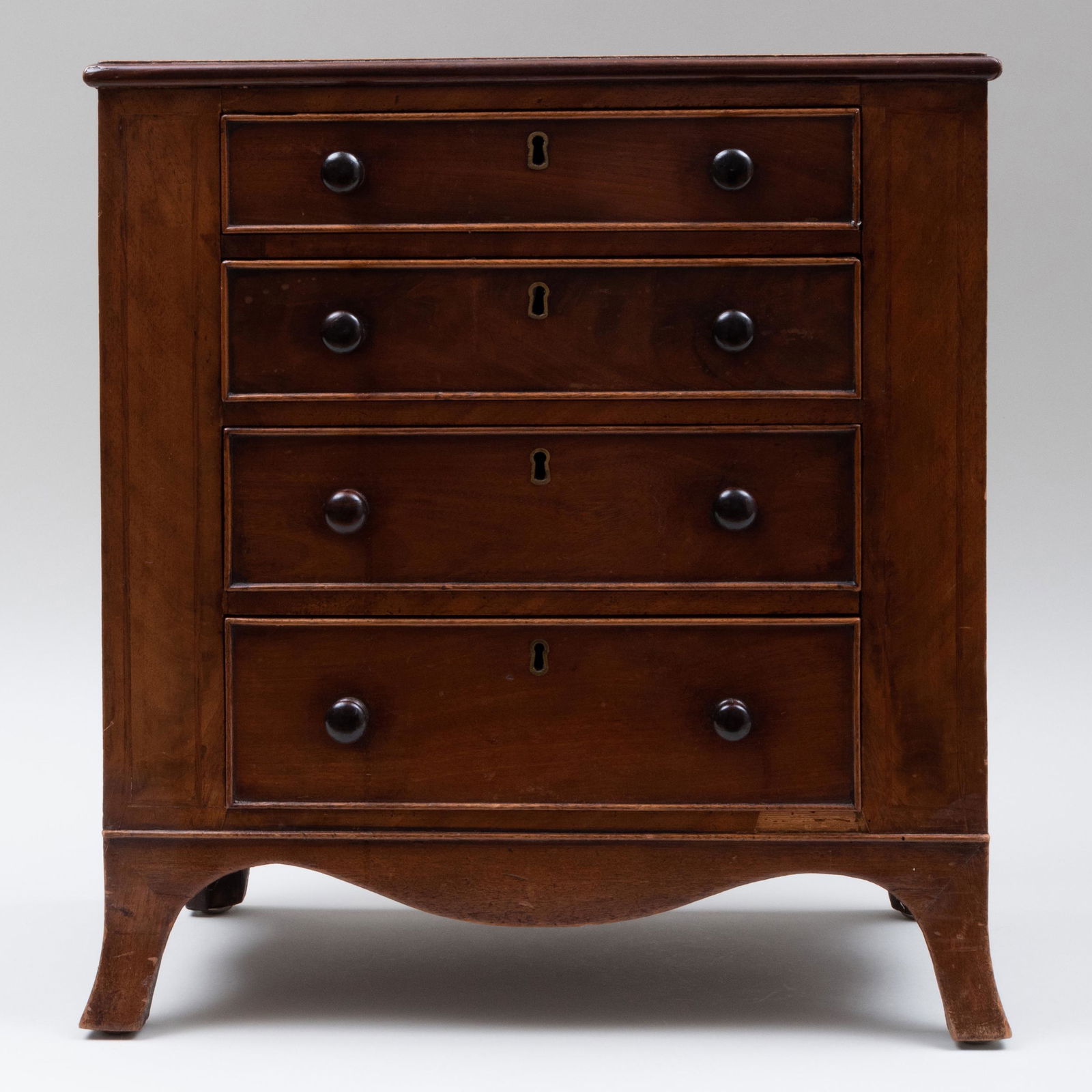 Diminutive George III Style Mahogany Chest of Drawers (1 of 8)