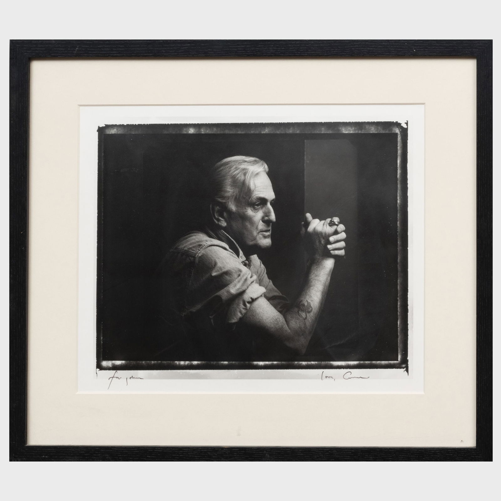 Annie Liebowitz (b. 1949): John Richardson: Five: Annie Liebowitz (b. 1949): John Richardson: Five Portraits Five gelatin silver prints (duplicates of two images), 1994, two inscribed 'For John, love Annie', one dated. All 11 x 13 in. (sheet), one 15