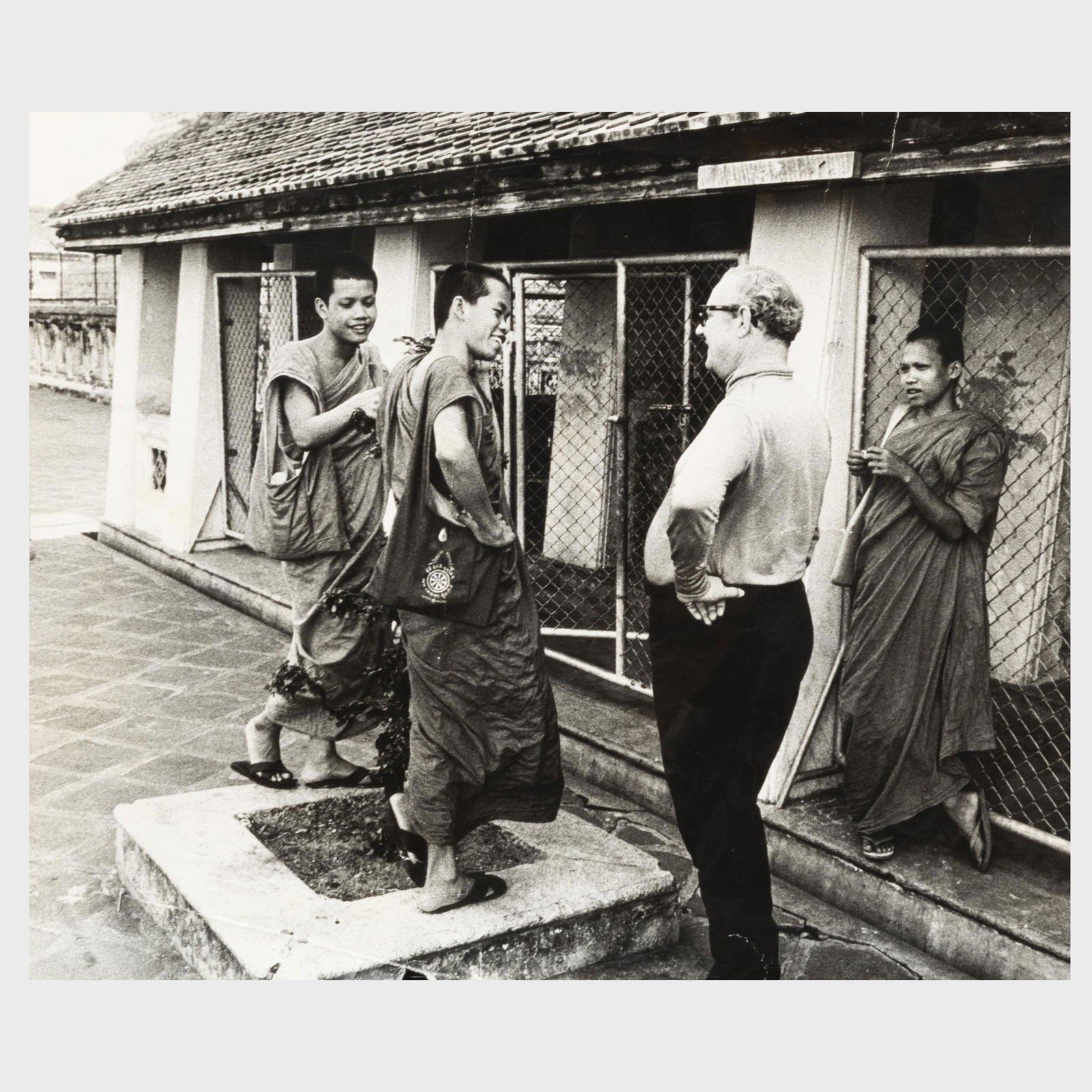 Jimmy Douglas: Douglas Cooper in Bangkok; and Douglas: Jimmy Douglas: Douglas Cooper in Bangkok; and Douglas Cooper Two black and white photographs, c. 1968, unmarked. 13 3/8 x 11 in. (sheet), 11 3/4 x 8 1/4 in. (sheet), both unframed. Note: John Richards