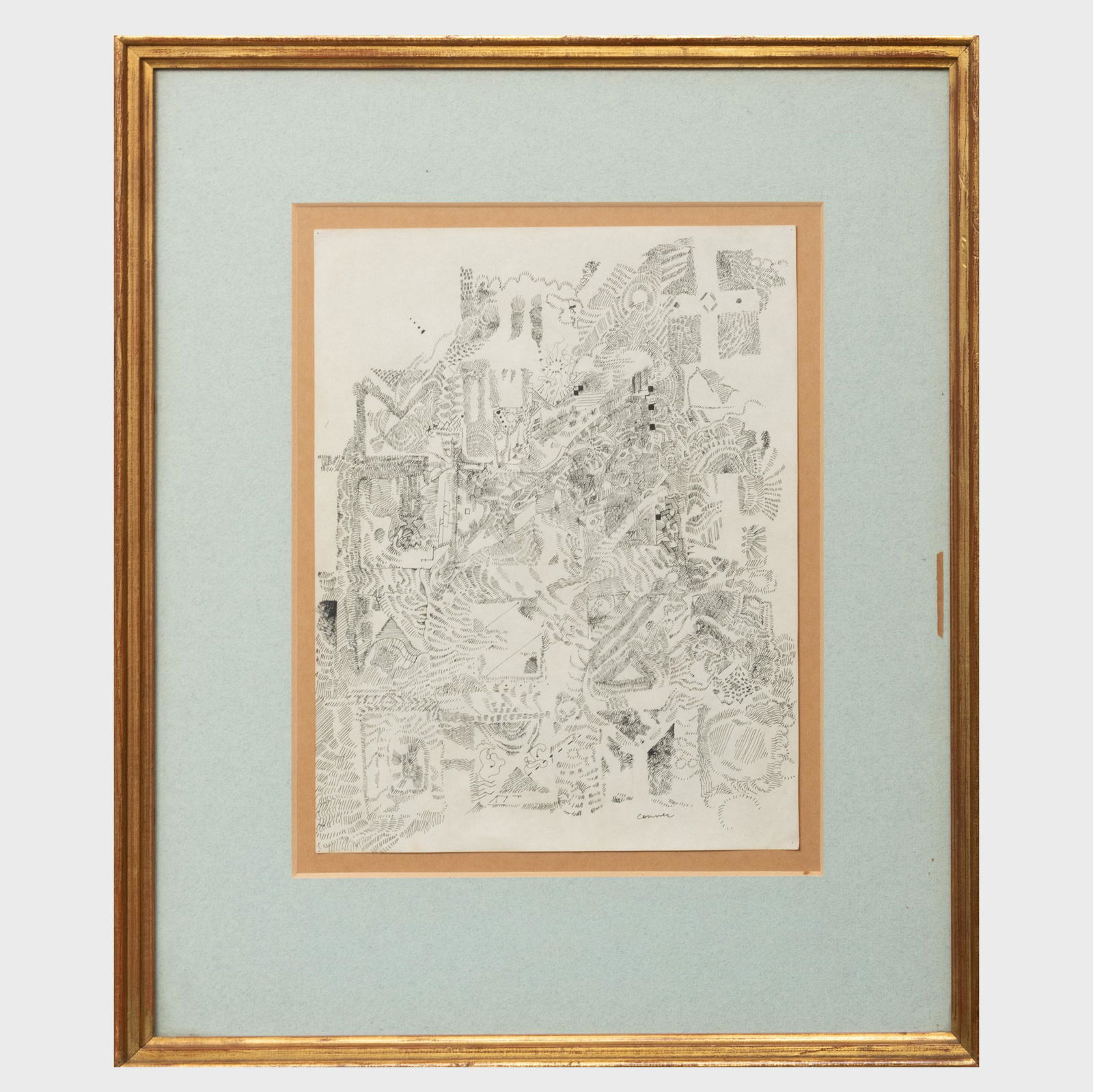 Bruce Conner (1933-2008): Untitled: Bruce Conner (1933-2008): Untitled Ink on paper, signed 'Conner' lower right; and Geryan, print in black on wove paper, 1957, signed, titled and dated in pencil, numbered 2/24. 11 x 8 1/2 in. (sheet)