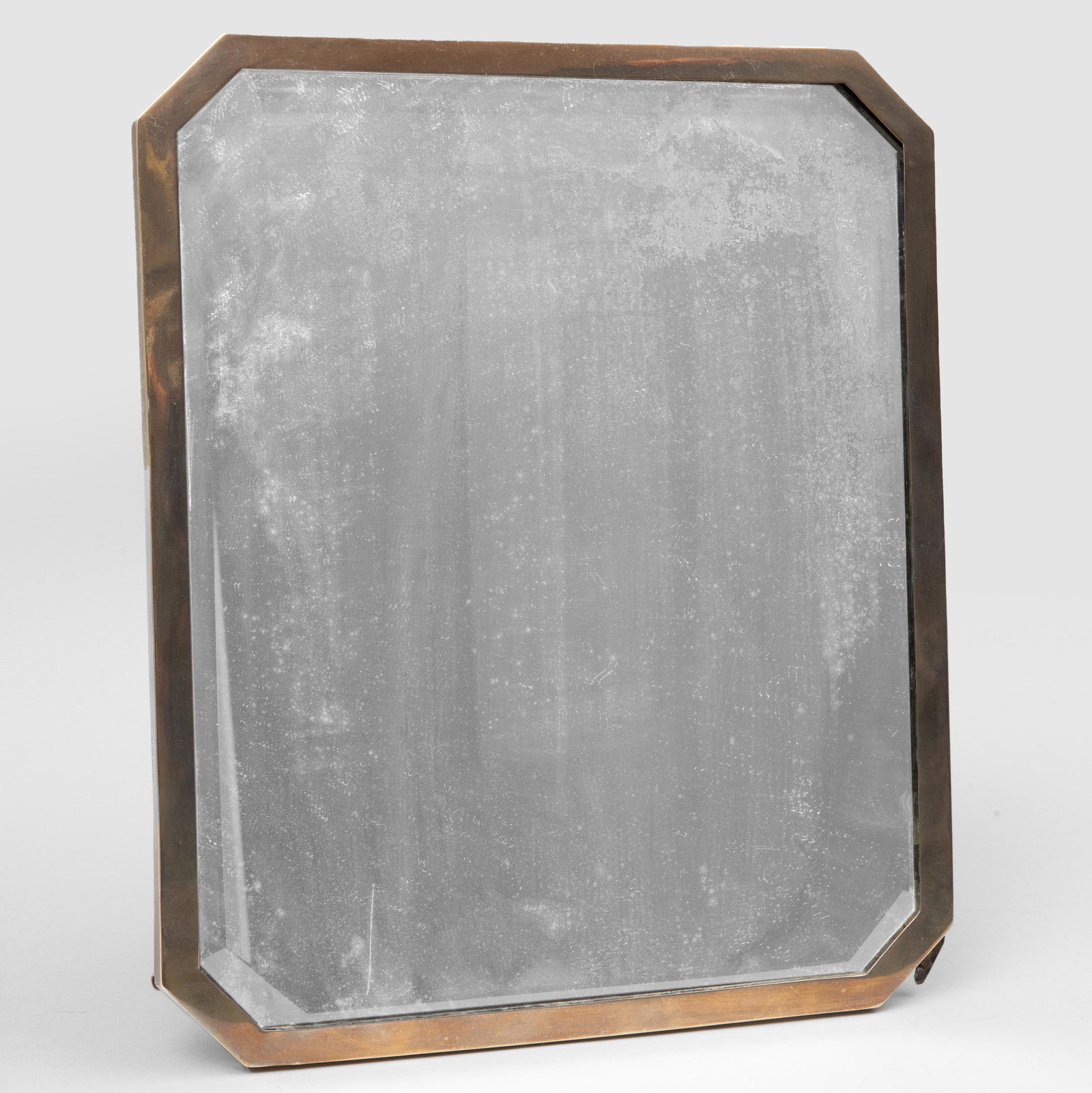 Edward VII Silver Dressing Mirror: Edward VII Silver Dressing Mirror Marked Birmingham, 1919, maker's mark indistinct. 13 1/2 x 11 1/4 in. Selected Property from the Collection of Mr. and Mrs. Gutfreund