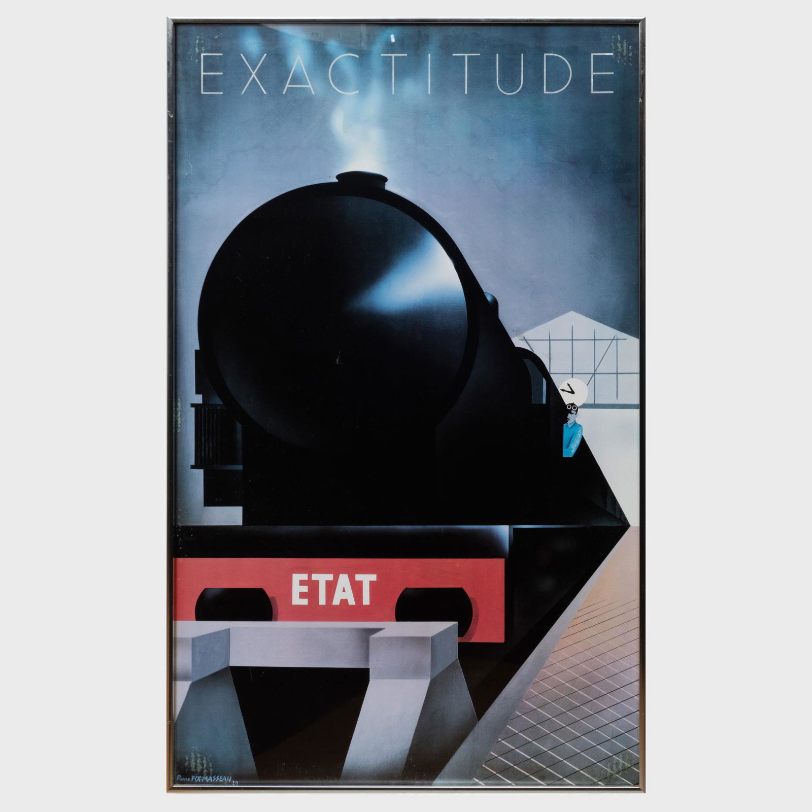After Pierre Fix-Masseau (1905-1994):Exactitude: After Pierre Fix-Masseau (1905-1994):Exactitude Photomechanical reproduction. 38 x 23 1/2 in. (sight), 38 1/2 x 24 in. (frame).