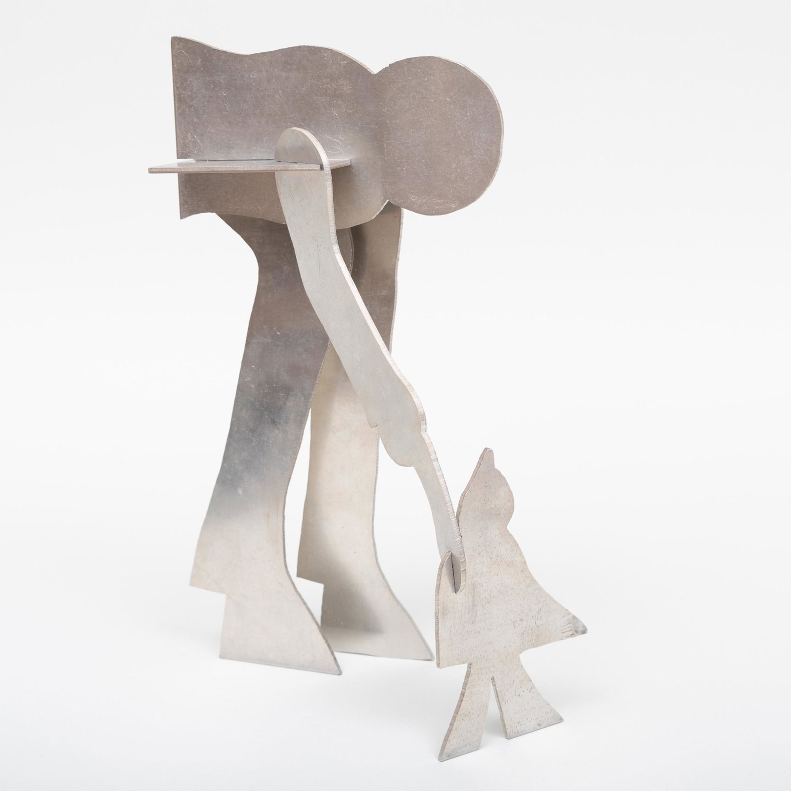 William King (1925-2015): Figure: William King (1925-2015): Figure Cut steel in six pieces, 1970, dated on the underside, numbered 2/100. 14 x 8 x 4 in.