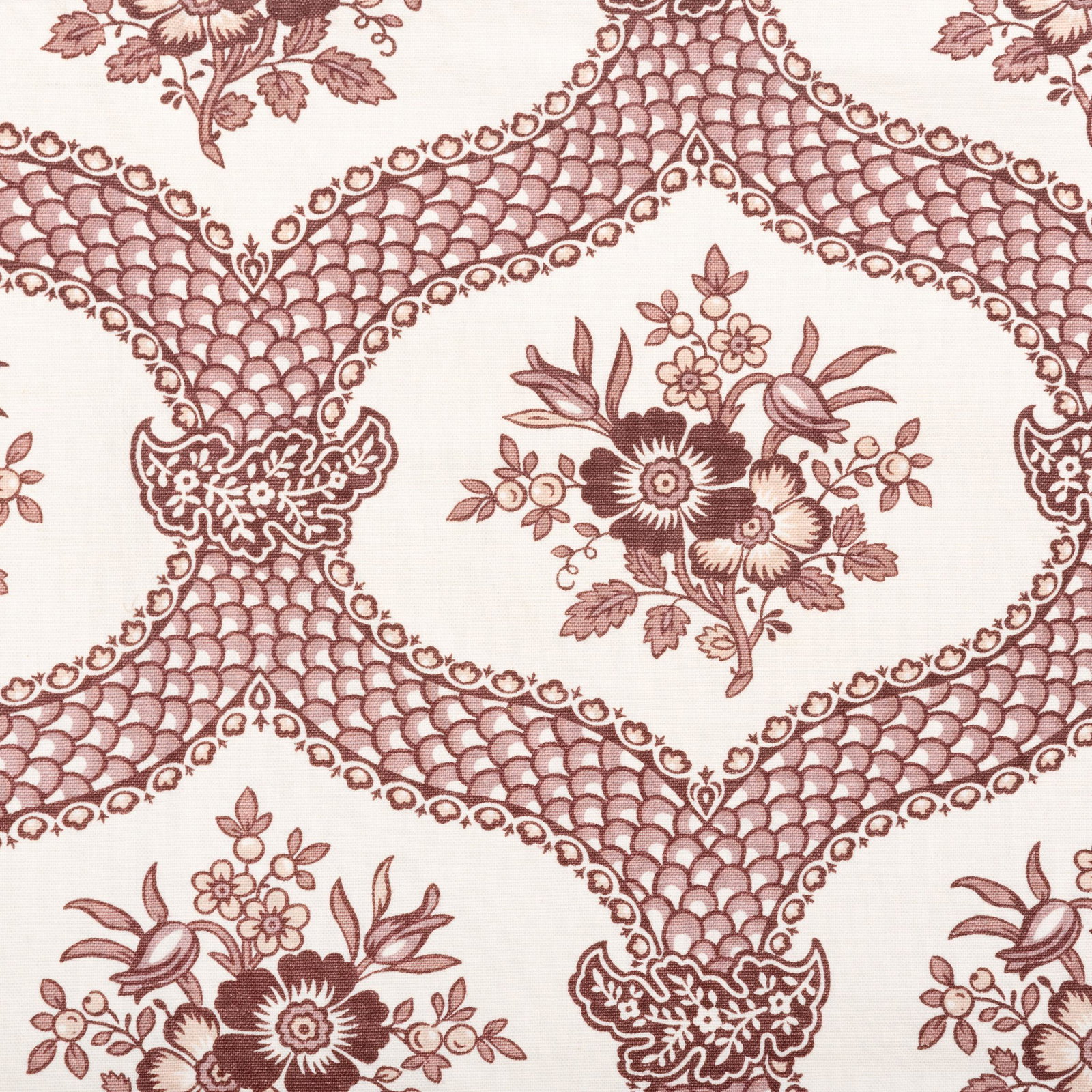 Set of Printed Fabric Bed Accessories: Set of Printed Fabric Bed Accessories Comprising: A bed covering A twin bed skirt The covering 124 x 76 in., the skirt 79 x 63 in. The Private Collection of Jayne Wrightsman