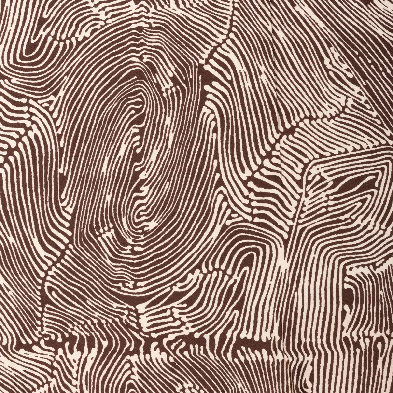 Group of Four Bolts of Fabric: Group of Four Bolts of Fabric Comprising: A brown animal print fabric, approx. 48 in. wide, 28 yards long. A brown animal print fabric, approx. 48 in. wide, 4 yards long. A brown zebra print fabric, a