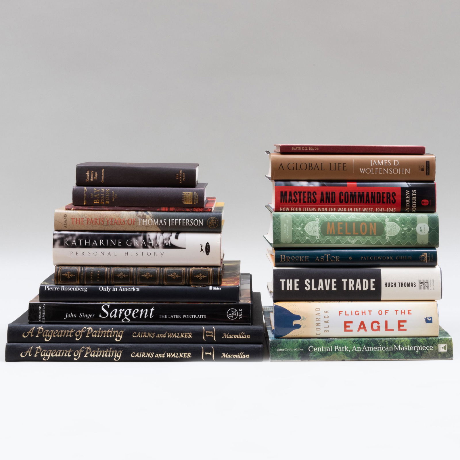 Collection of Miscellaneous Books on American Art and: Collection of Miscellaneous Books on American Art and History Including: Huntington Cairns and John Walker, eds., A Pageant of Painting from the National Gallery of Art, Vols. I and II Clarence C.