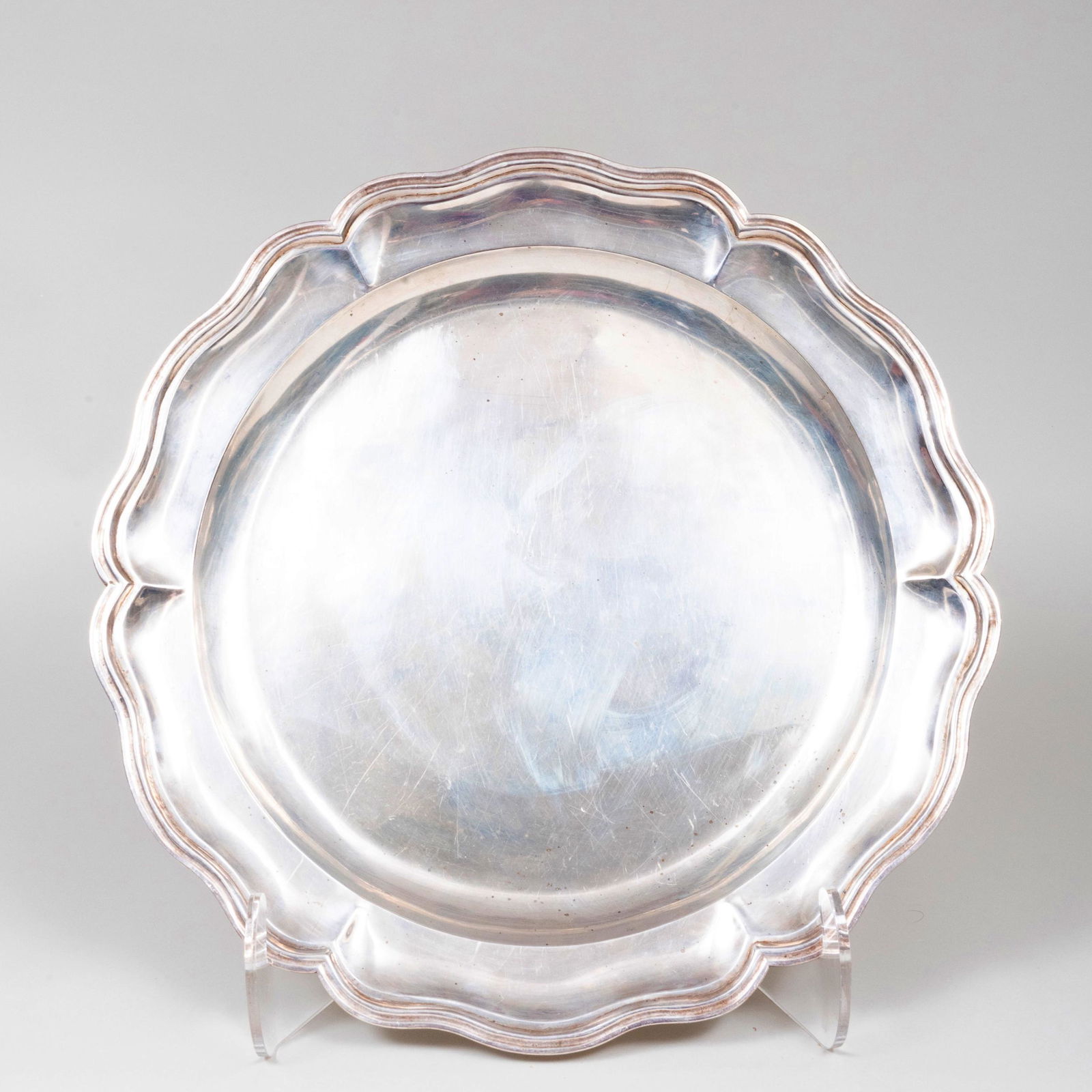 Ortega and Sanborn Hand Hammered Large Silver Tray (1 of 3)