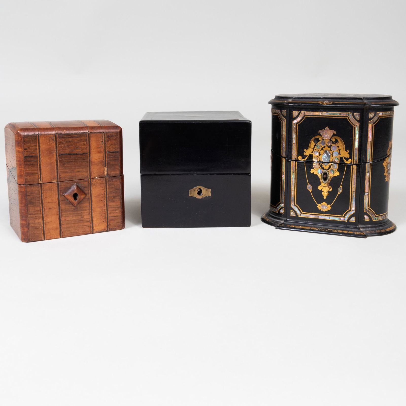 Group of Four English Scent Bottle Carriers (1 of 18)