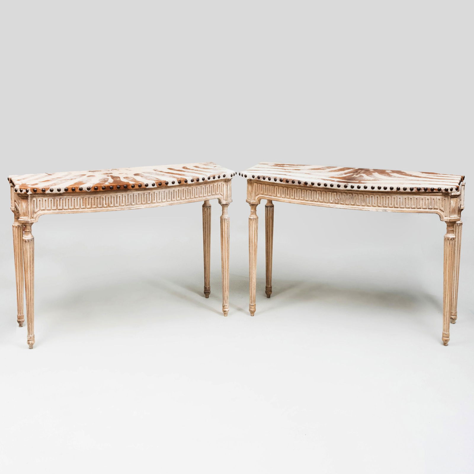 Pair of Neoclassical Style Painted Consoles (1 of 5)