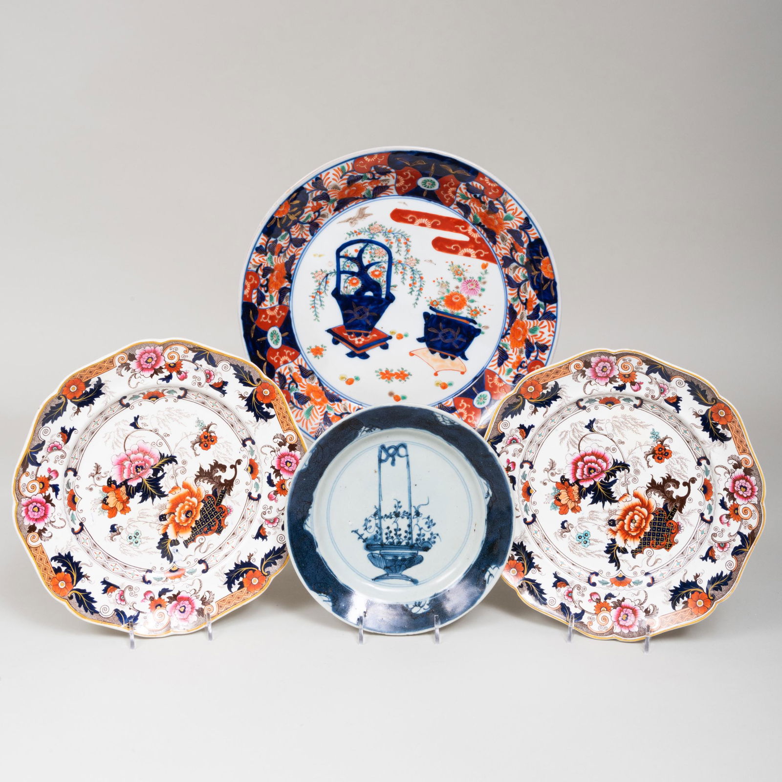 Pair of English Ironstone Plates, an Imari Porcelain (1 of 7)