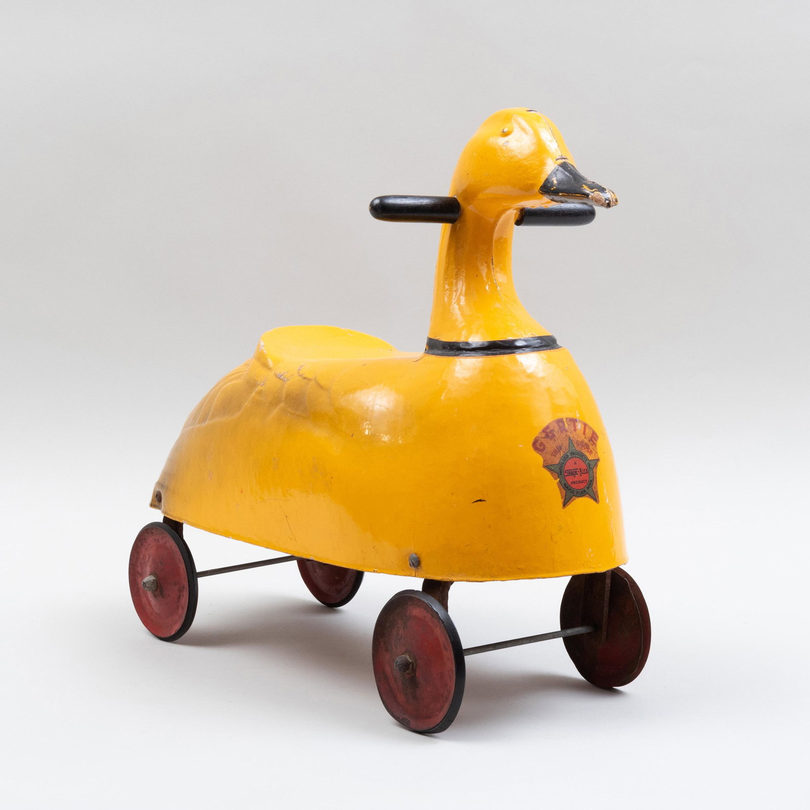 Train-Rite Composite, Wood, and Metal 'Gertie the: Train-Rite Composite, Wood, and Metal 'Gertie the Goose' 16 x 7 1/2 x 21 in.