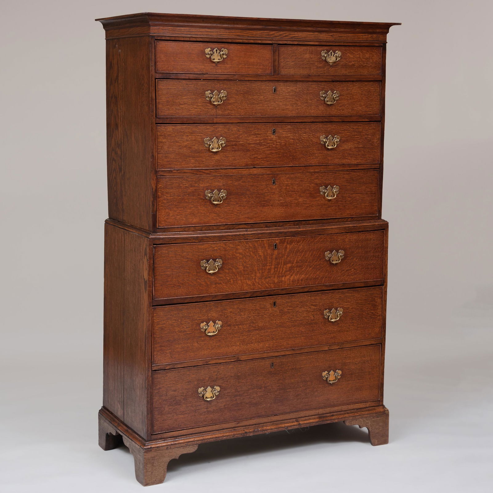George III Provincial Oak Chest on Chest (1 of 7)