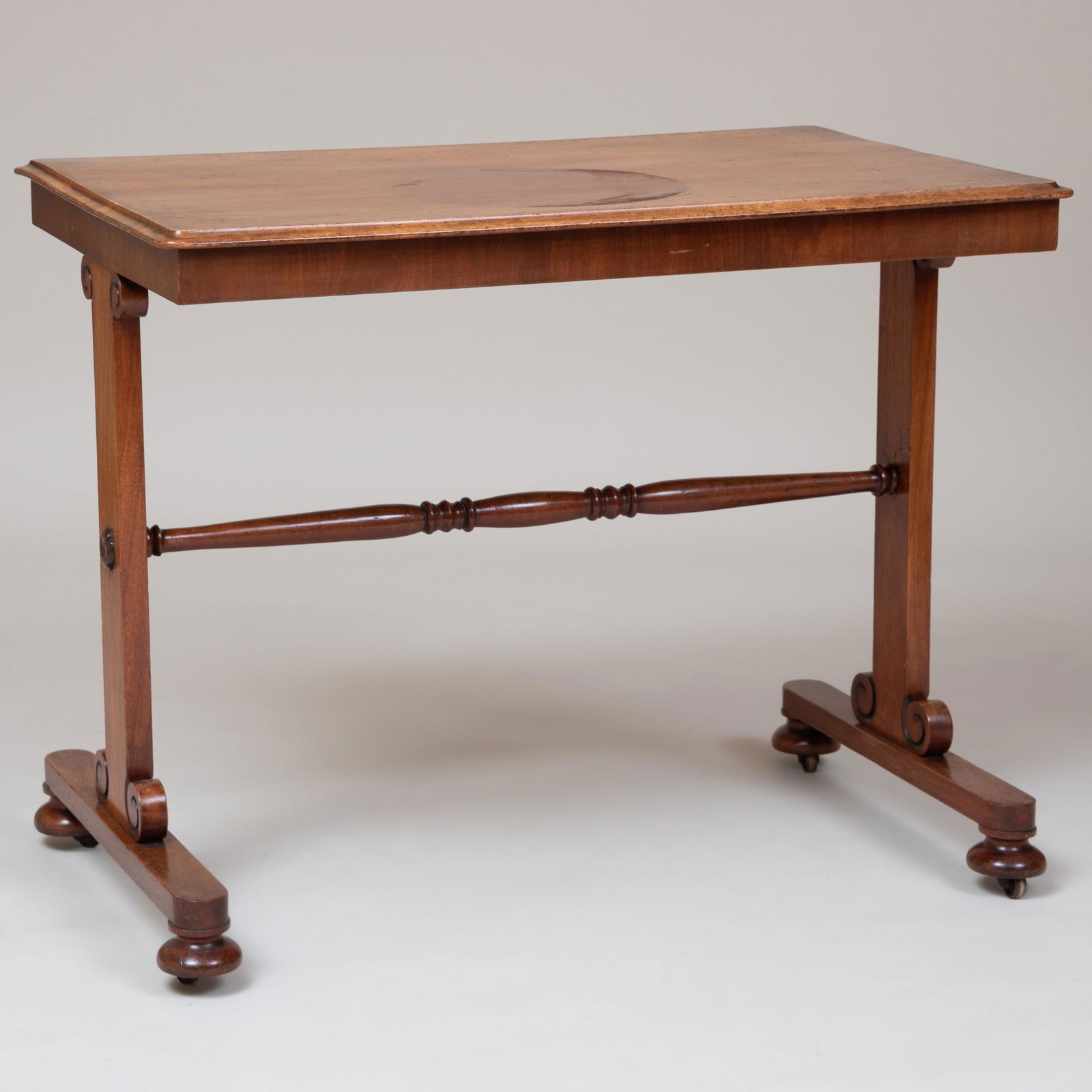 Regency Mahogany Trestle Writing Table (1 of 7)