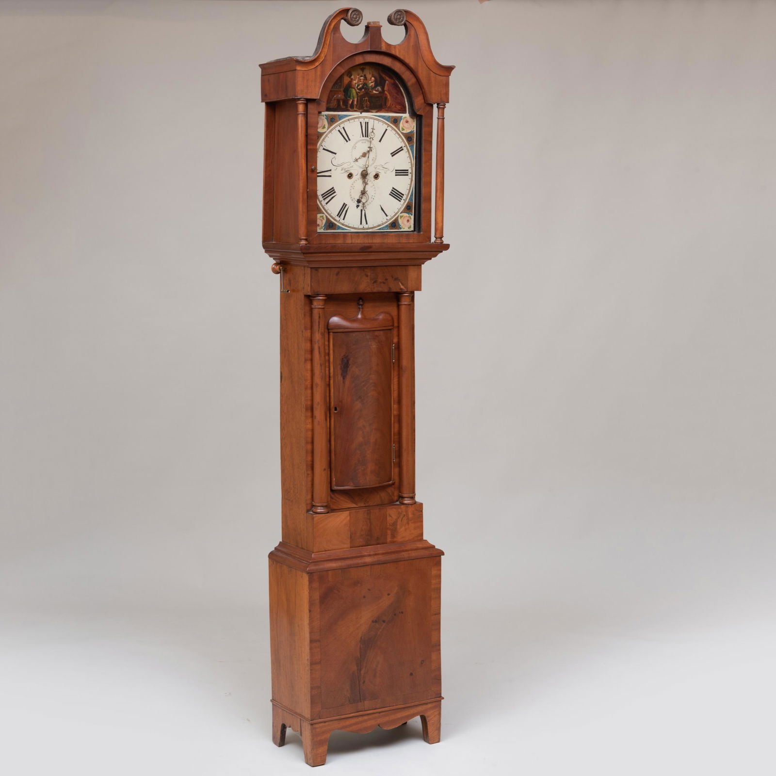 George IV Mahogany Tall Case Clock (1 of 10)