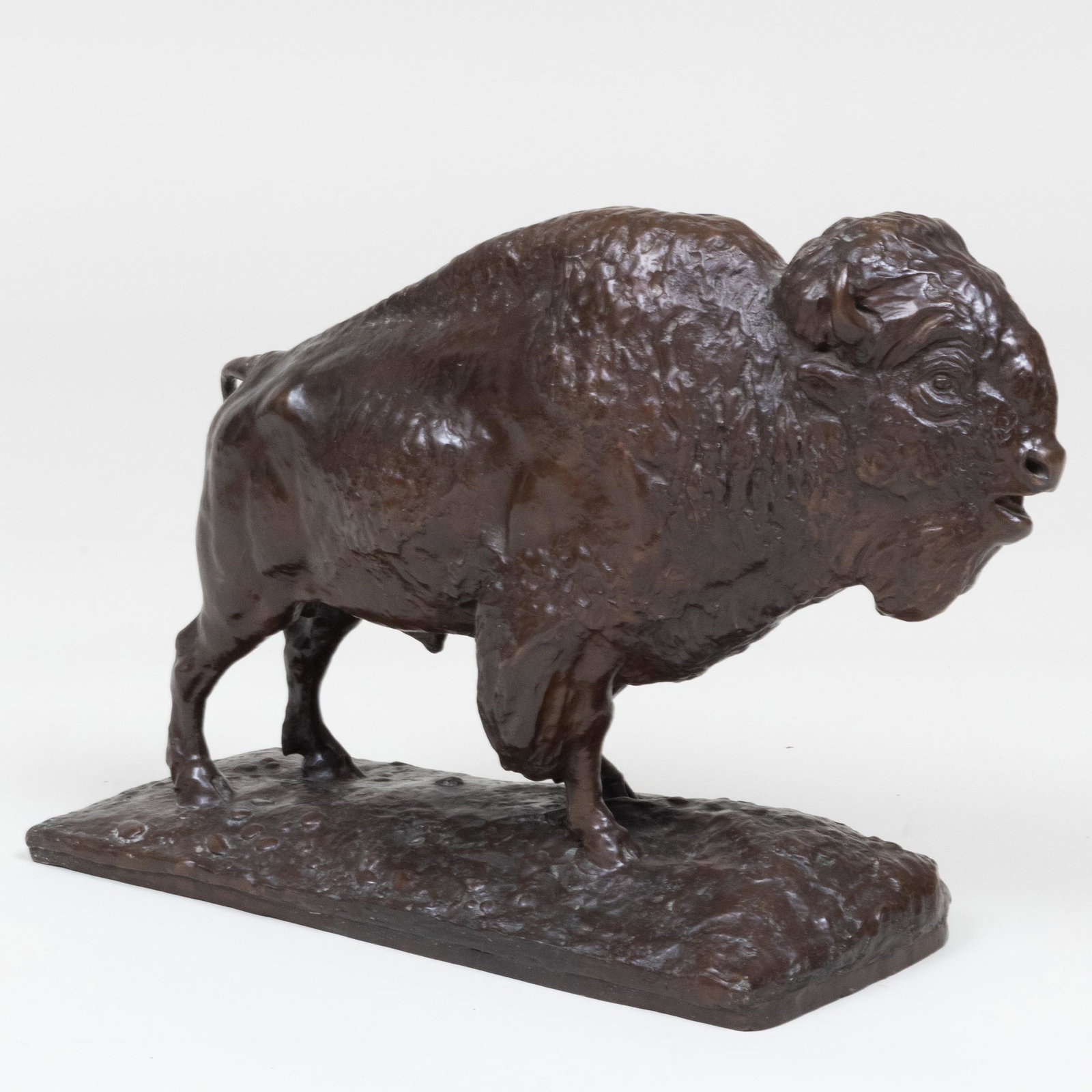 Attributed to Edwin Willard Deming (1860-1942): Buffalo: Attributed to Edwin Willard Deming (1860-1942): Buffalo Bronze, inscribed 'EW Deming' lower right. 16 x 23 x 10 in.