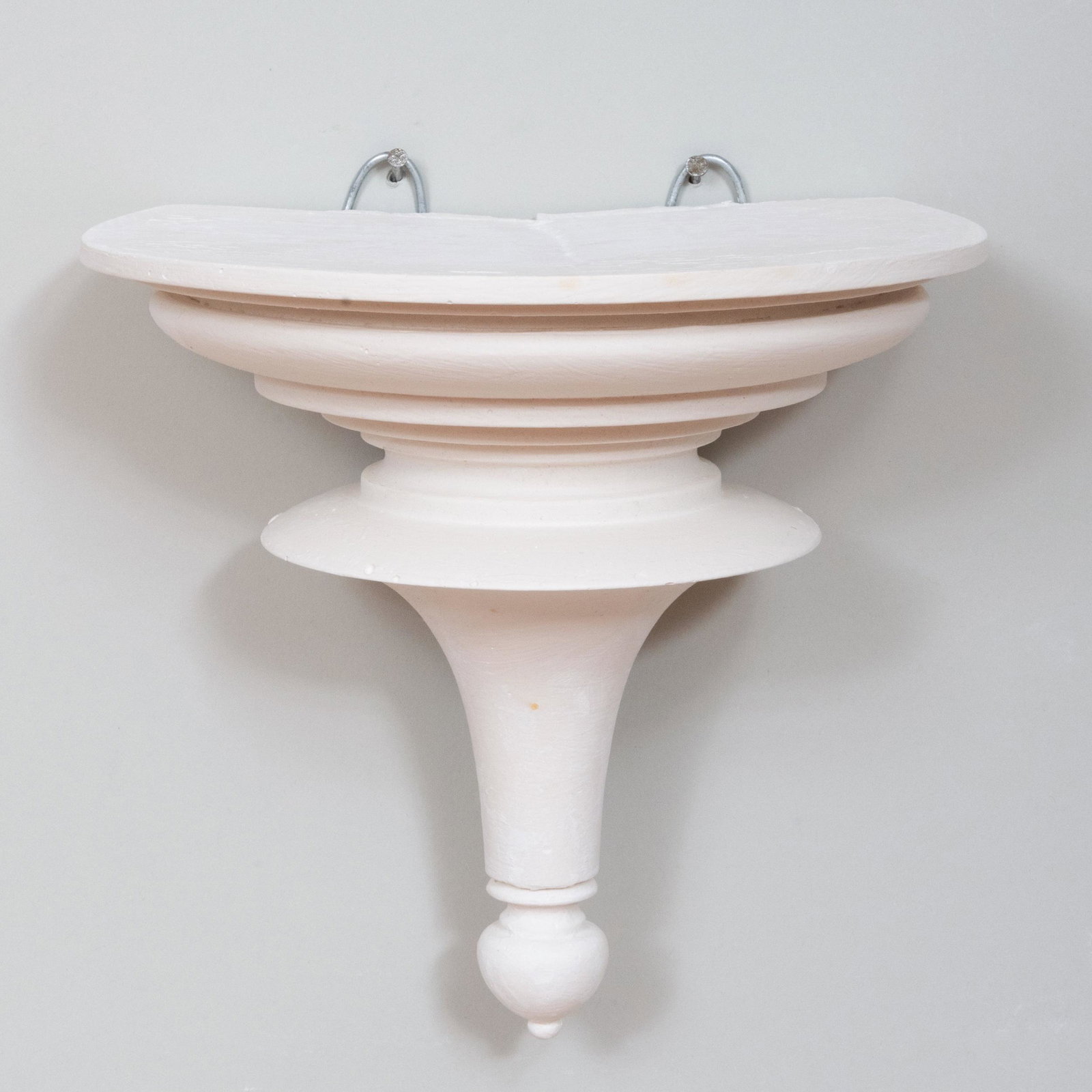 Set of Five Plaster Brackets: Set of Five Plaster Brackets 7 1/4 x 7 1/4 x 5 1/2 in.