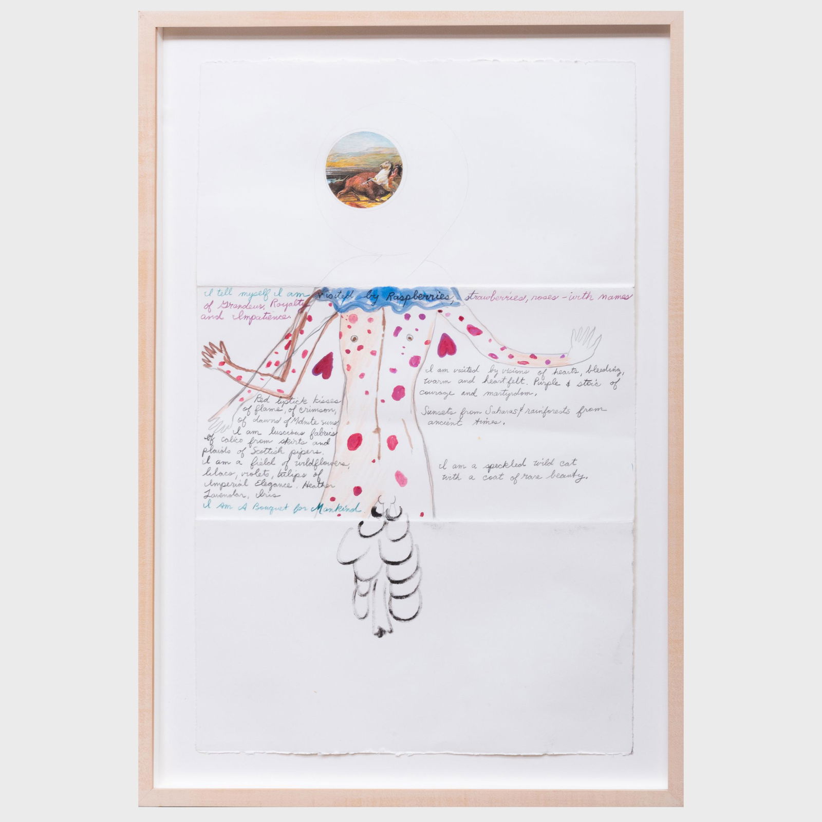 Michael de Jong, Karen Finley (b. 1956) and Louise: Michael de Jong, Karen Finley (b. 1956) and Louise Bourgeois (1911-2010): Untitled Colored pencil, pencil, watercolor and ink on paper, 1992-93, presumably signed on the reverse, with label from The D