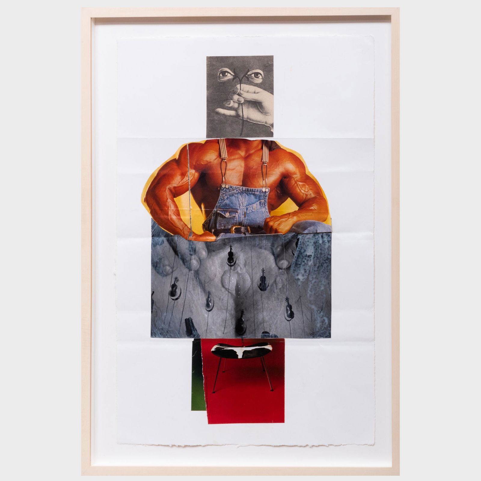 Rob Wynne (b. 1950), Mike Bidlo (b. 1953), Carolee: Rob Wynne (b. 1950), Mike Bidlo (b. 1953), Carolee Schneemann (1939-2019) and Jane Kaplowitz: Untitled Acrylic, photograph and collage on paper, 1992, presumably signed on the reverse, with label ro