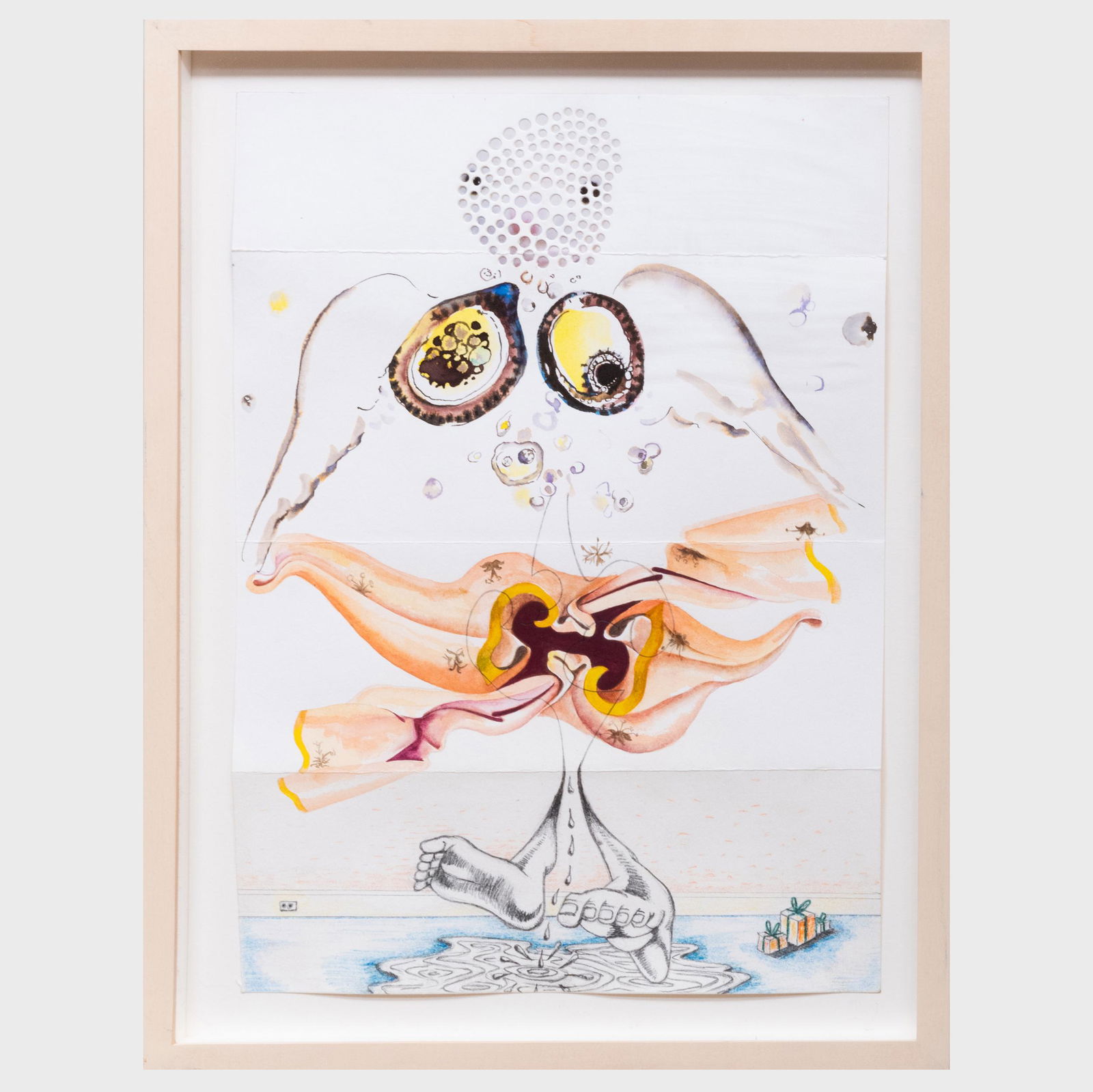 Gary Stephan (b. 1942), Suzanne Joelson (b. 1952),: Gary Stephan (b. 1942), Suzanne Joelson (b. 1952), Emily Cheng (b. 1953) and David Humphrey (b. 1955): Untitled Pencil, watercolor, colored and pencil and collage on paper, 1993, presumably signed on